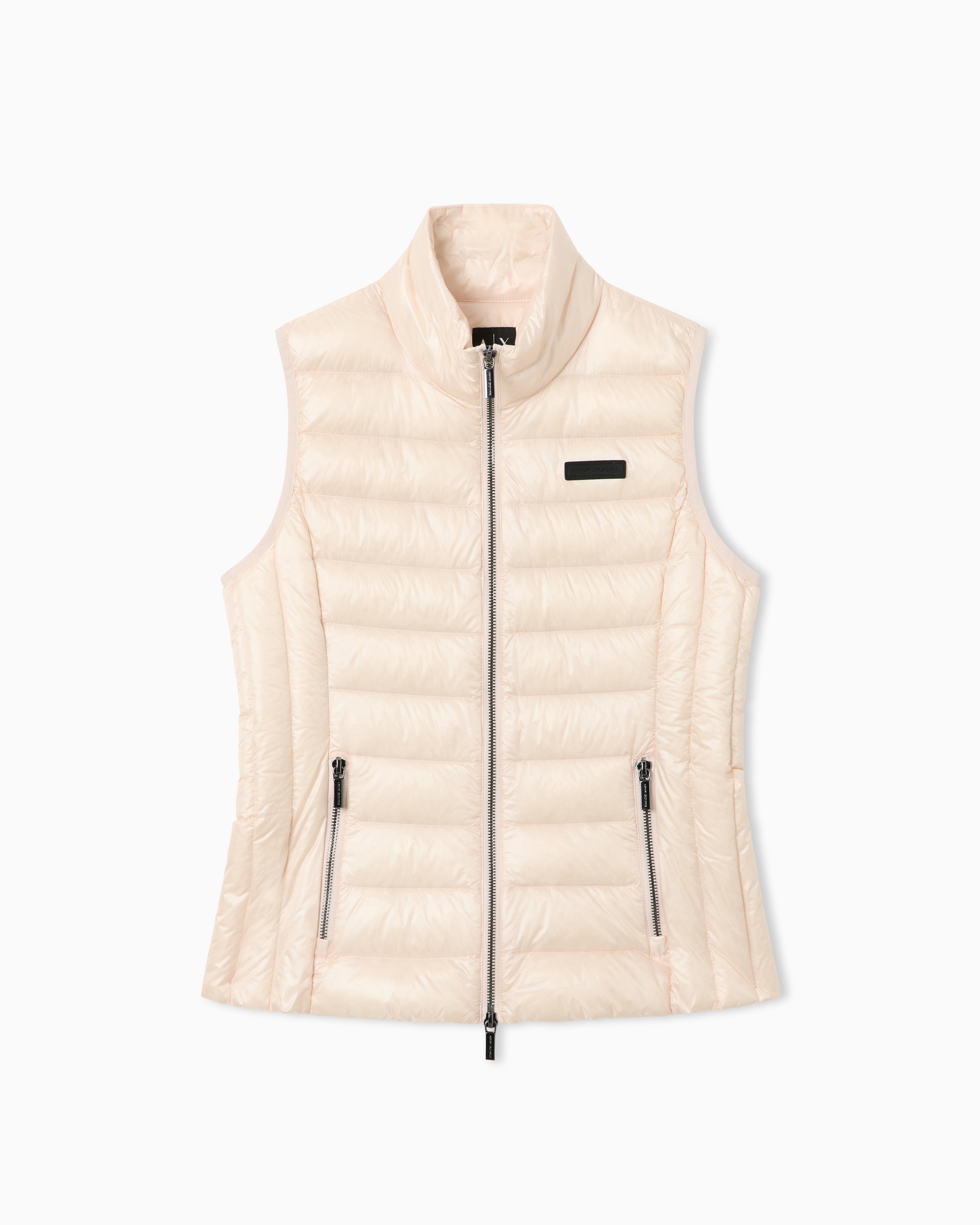 Armani Exchange Piumino Smanicato In Nylon Trapuntato