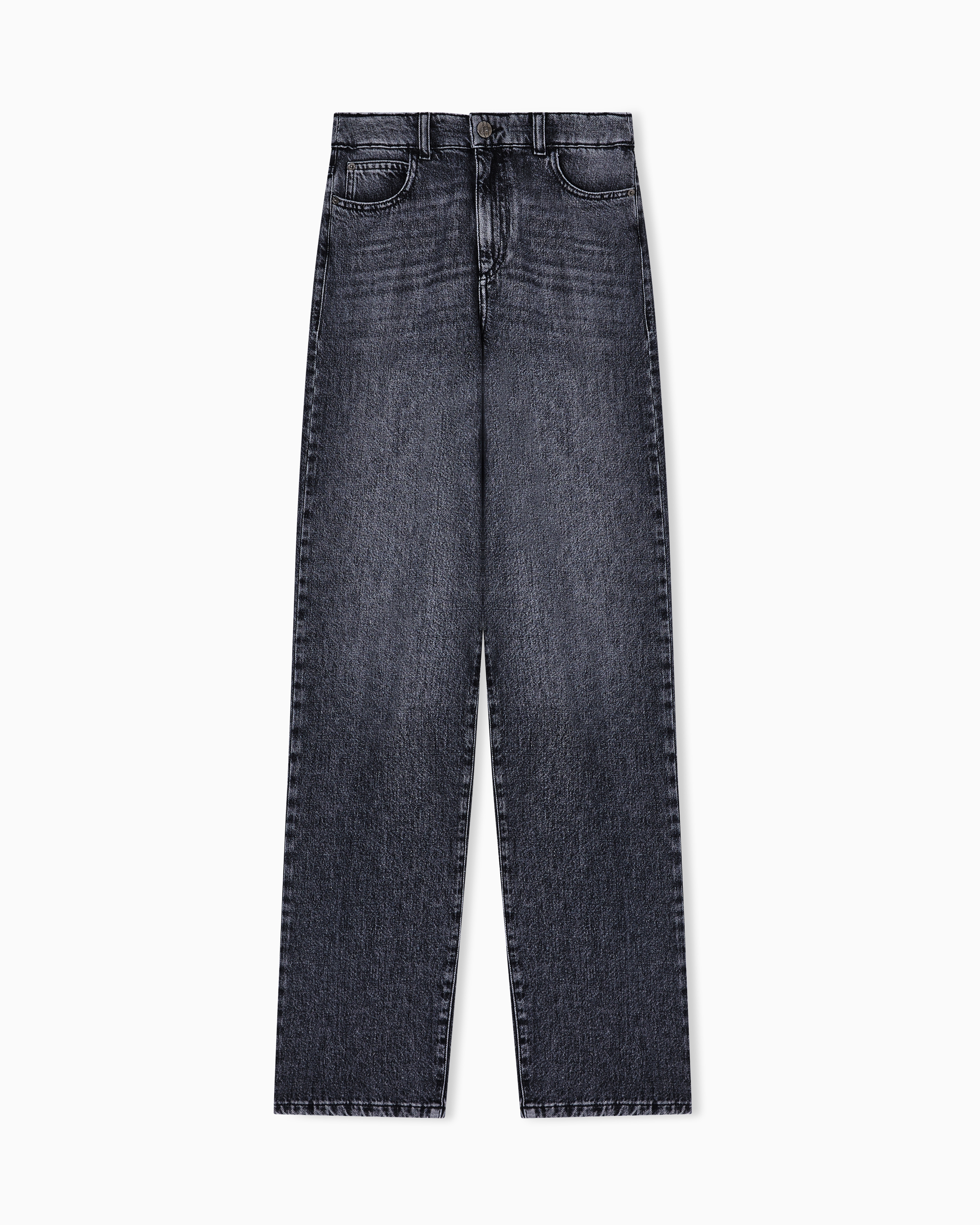 Emporio Armani Jeans J4b Regular Fit In Denim Misto Lyocell Used Look