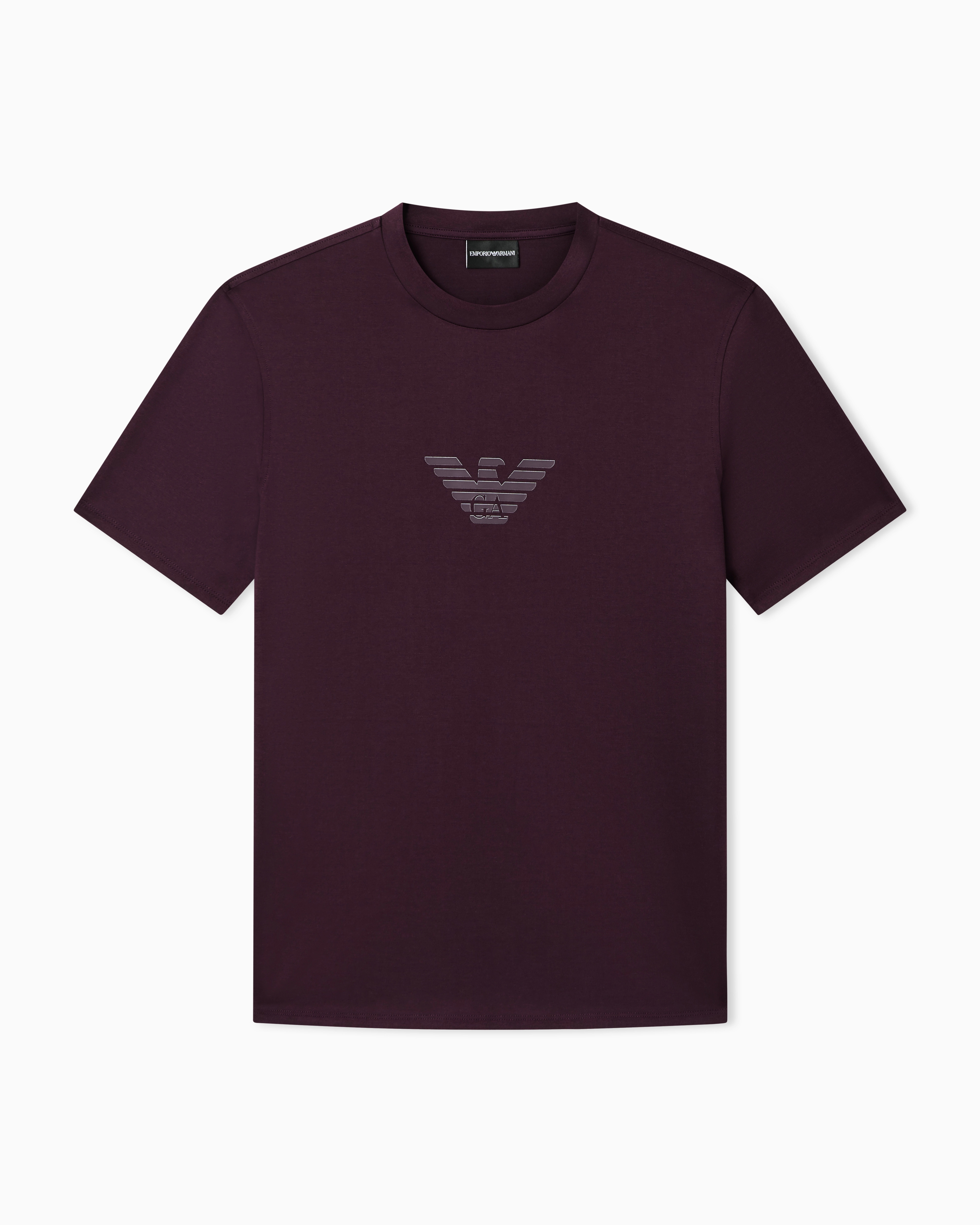 Emporio Armani Uomo T-Shirt In Jersey Pima Con Stampa Logo