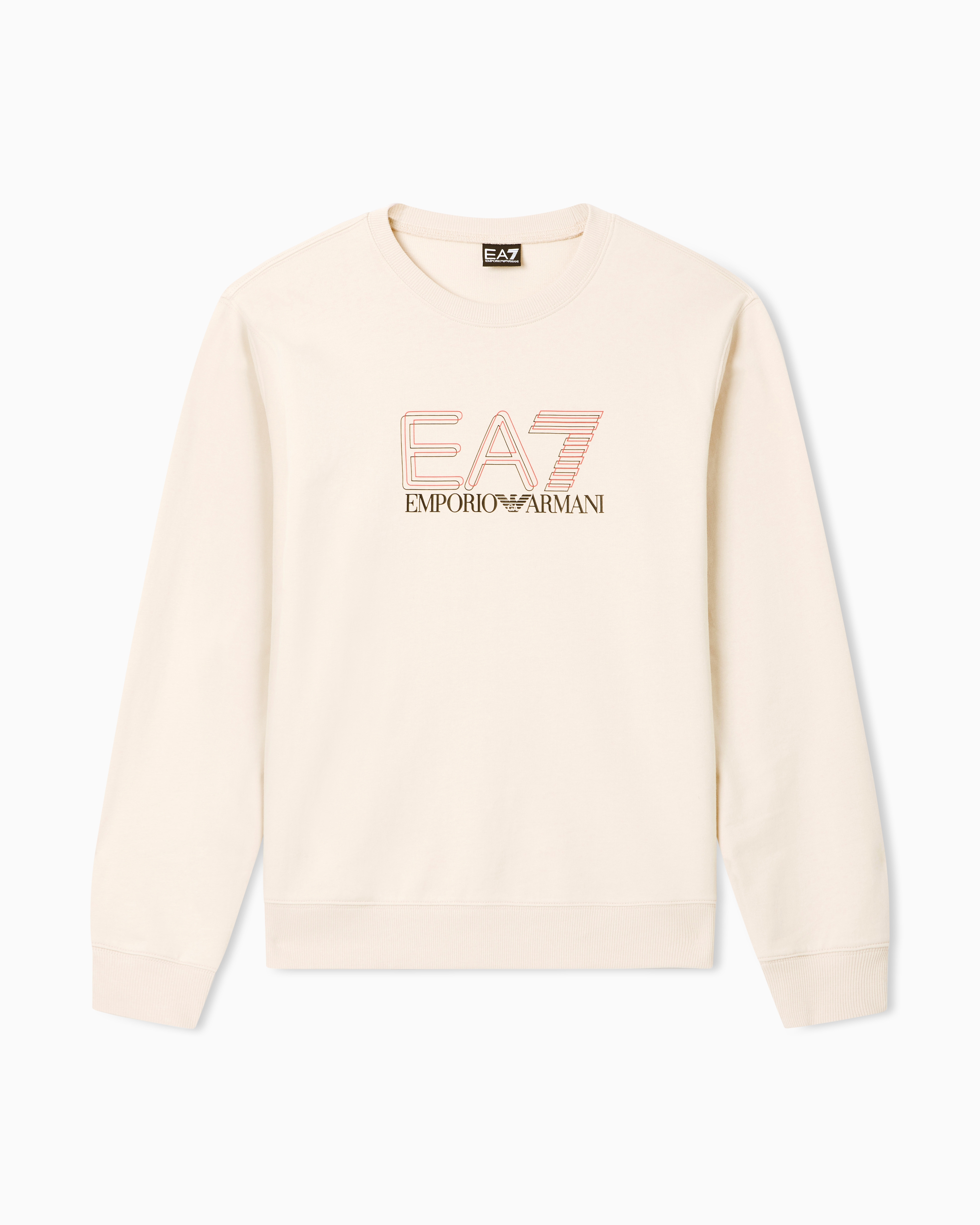 Ea7 Felpa Visibility In Cotone Con Logo