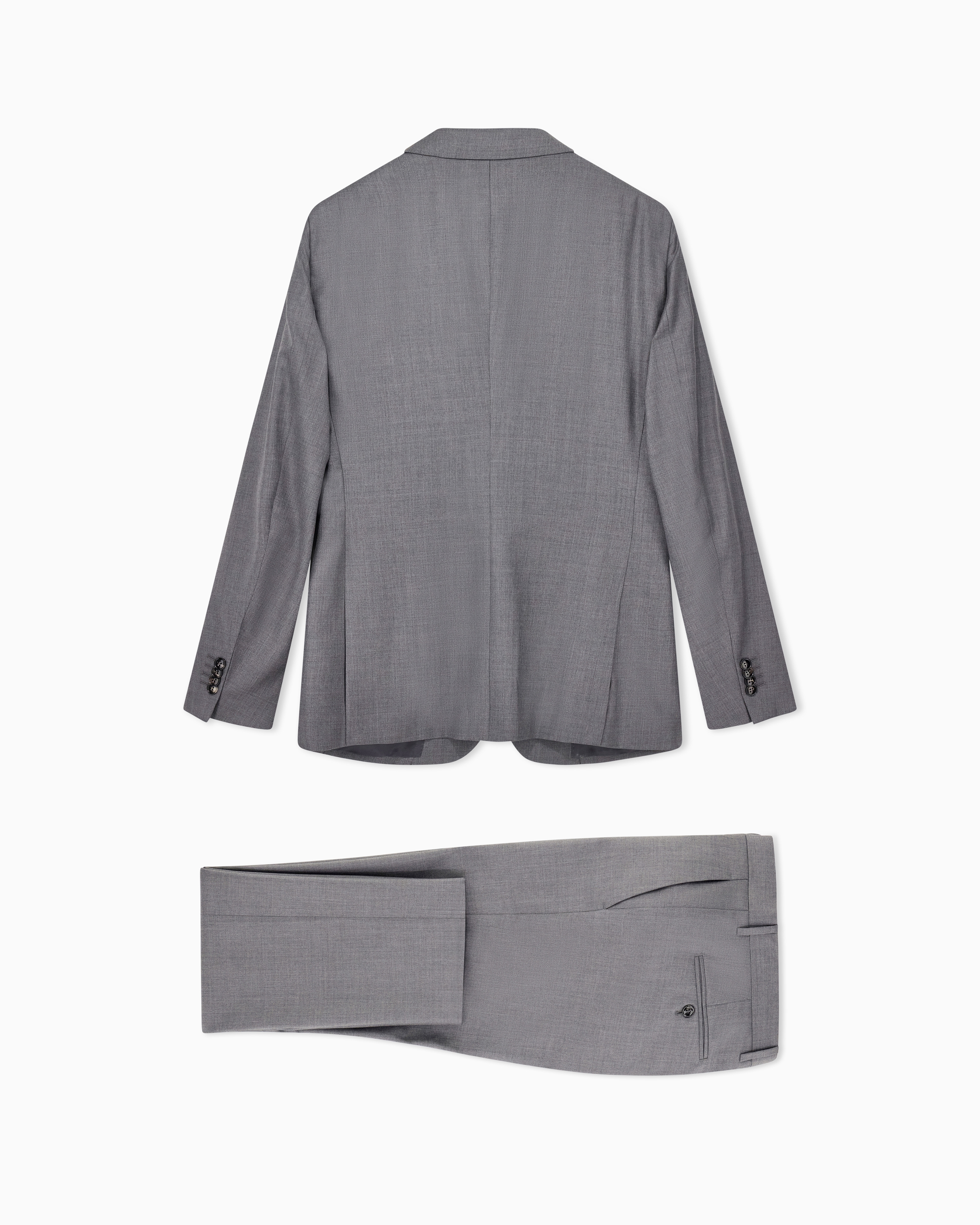美品✨GIORGIO ARMANI グレー ウール シングル 46 Giorgio Armani ウールスーツ | グレー | FARFETCH JP