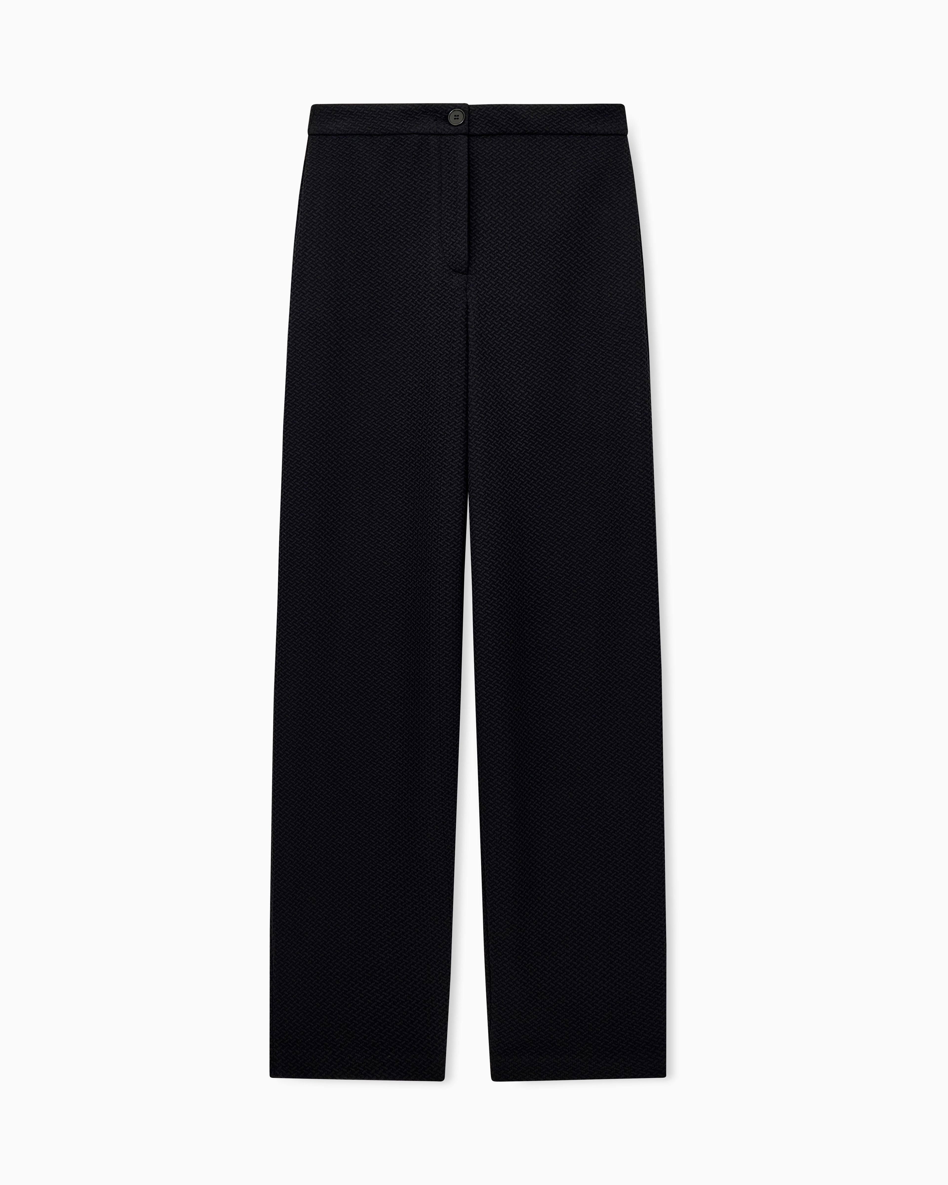 Emporio Armani Pantaloni In Jersey Jacquard Con Motivo A Rilievo