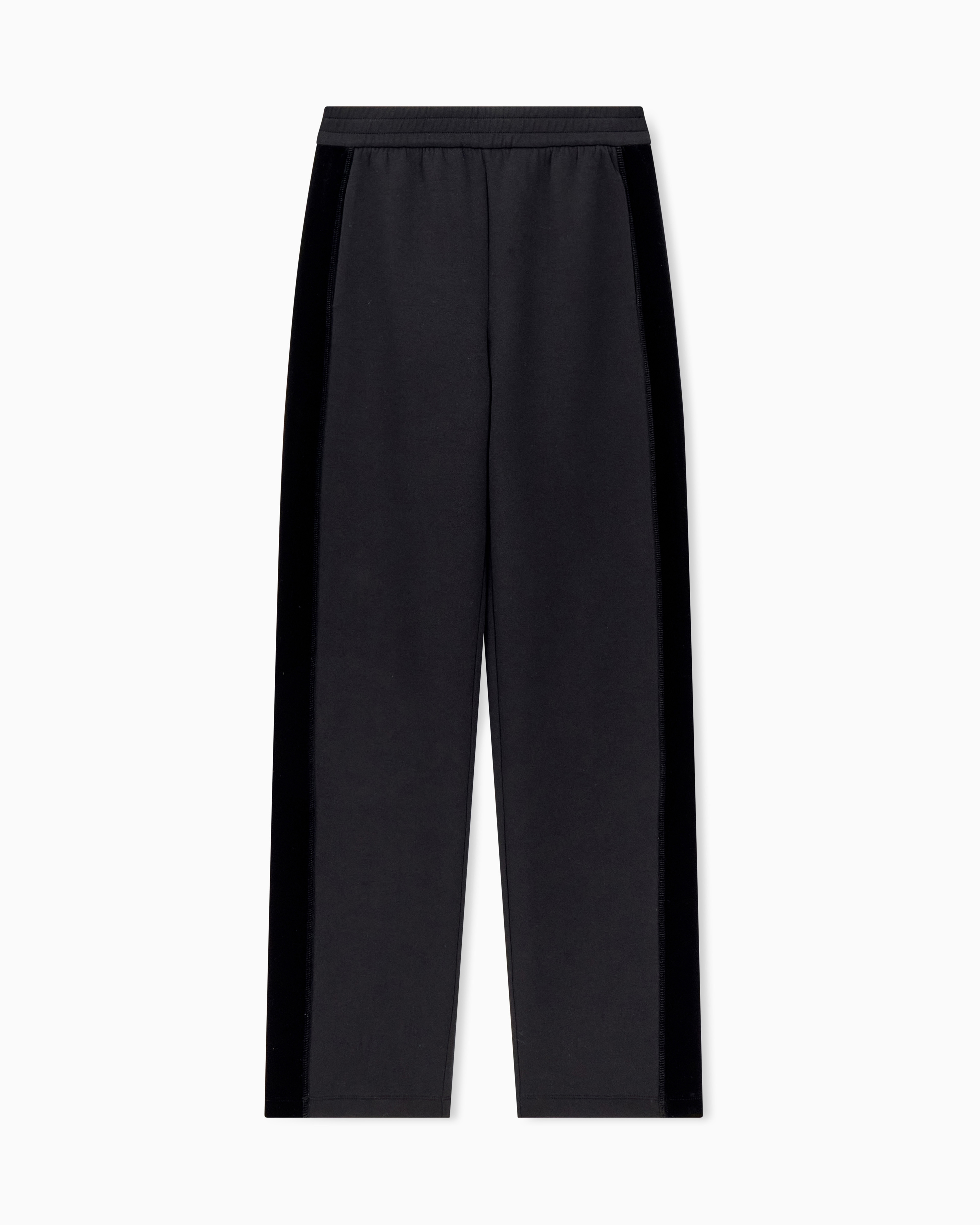 Emporio Armani Pantaloni In Double Jersey Con Tape Ciniglia Travel Essential