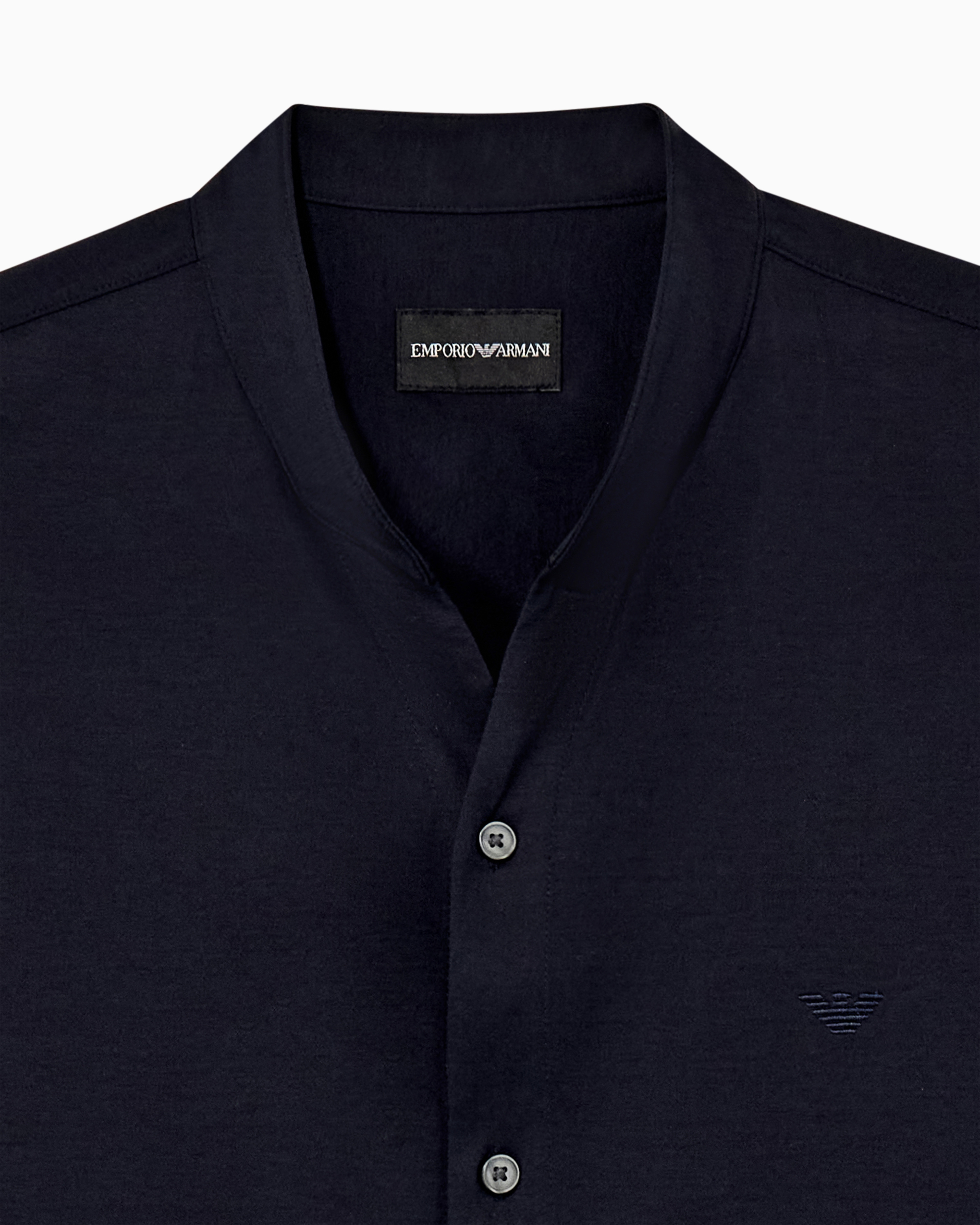 Shirt in cotton jersey with regular fit | Emporio Armani