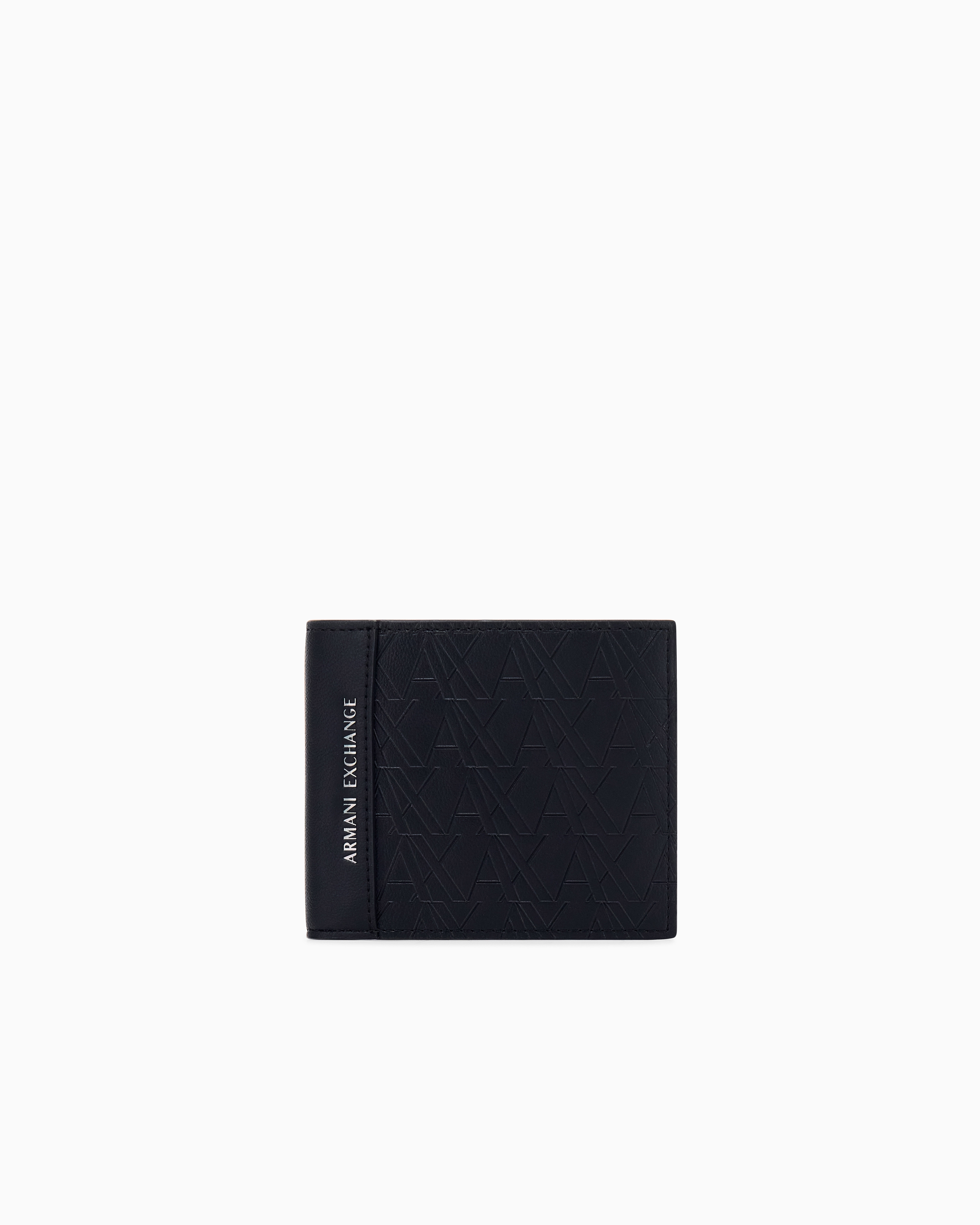 Armani Exchange Black Bifold Wallet With Credit Card Slots