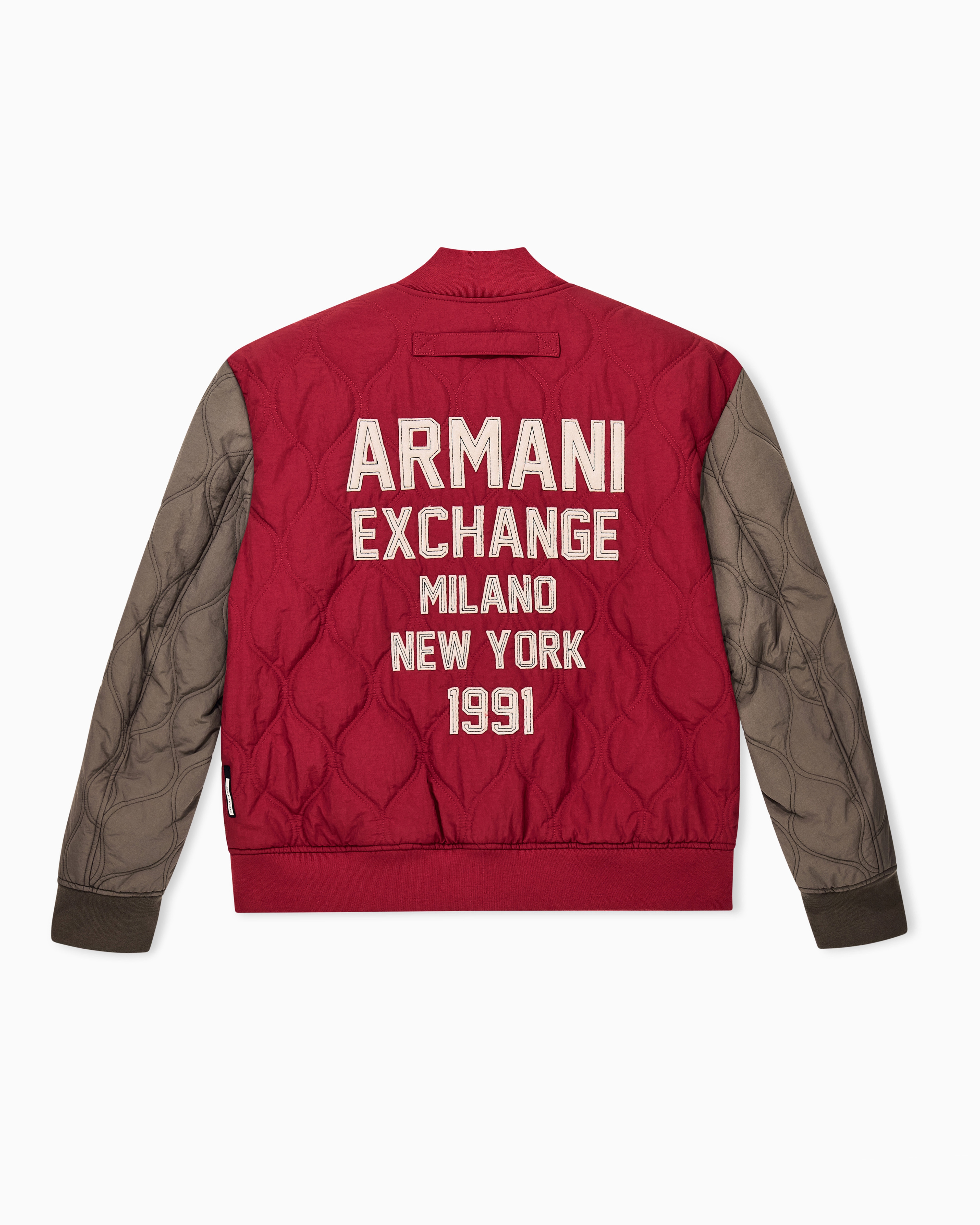 ARMANI Collezioni スウェードブルゾン padded blouson jacket in nylon | Armani Exchange