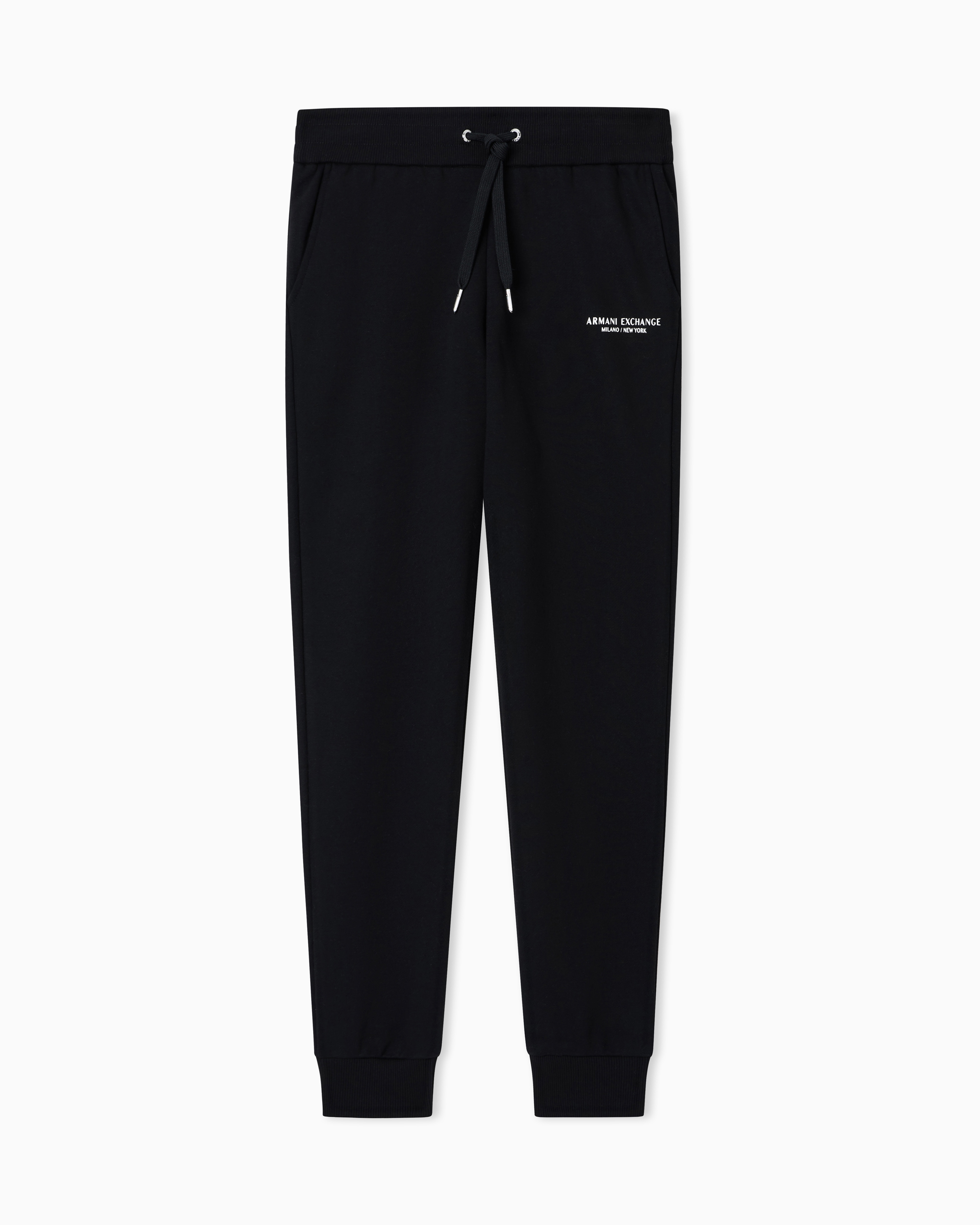 Armani Exchange Black Milano/New York Sweat Jogger Pants