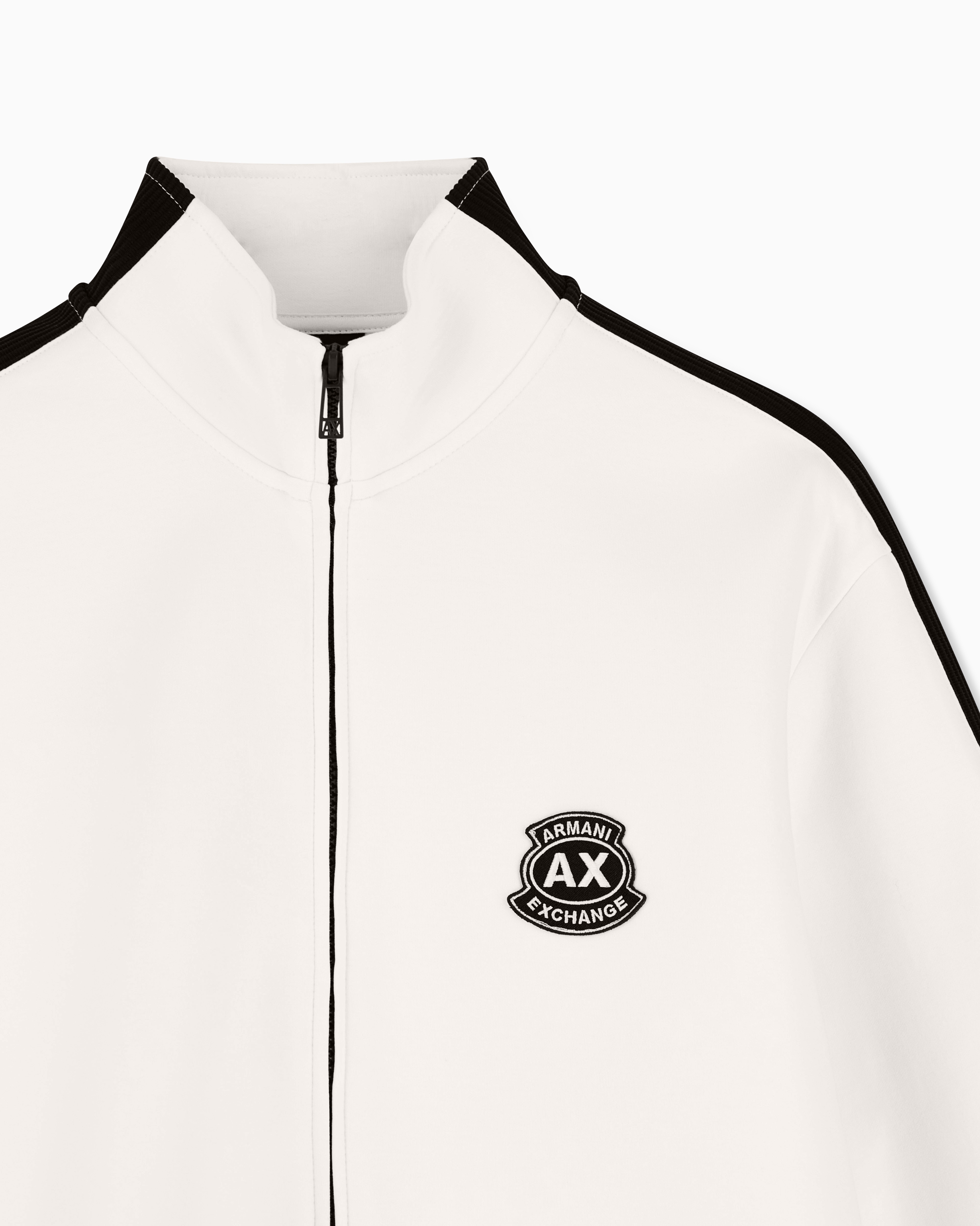 Stretch bonded cotton sweatshirt | Armani Exchange