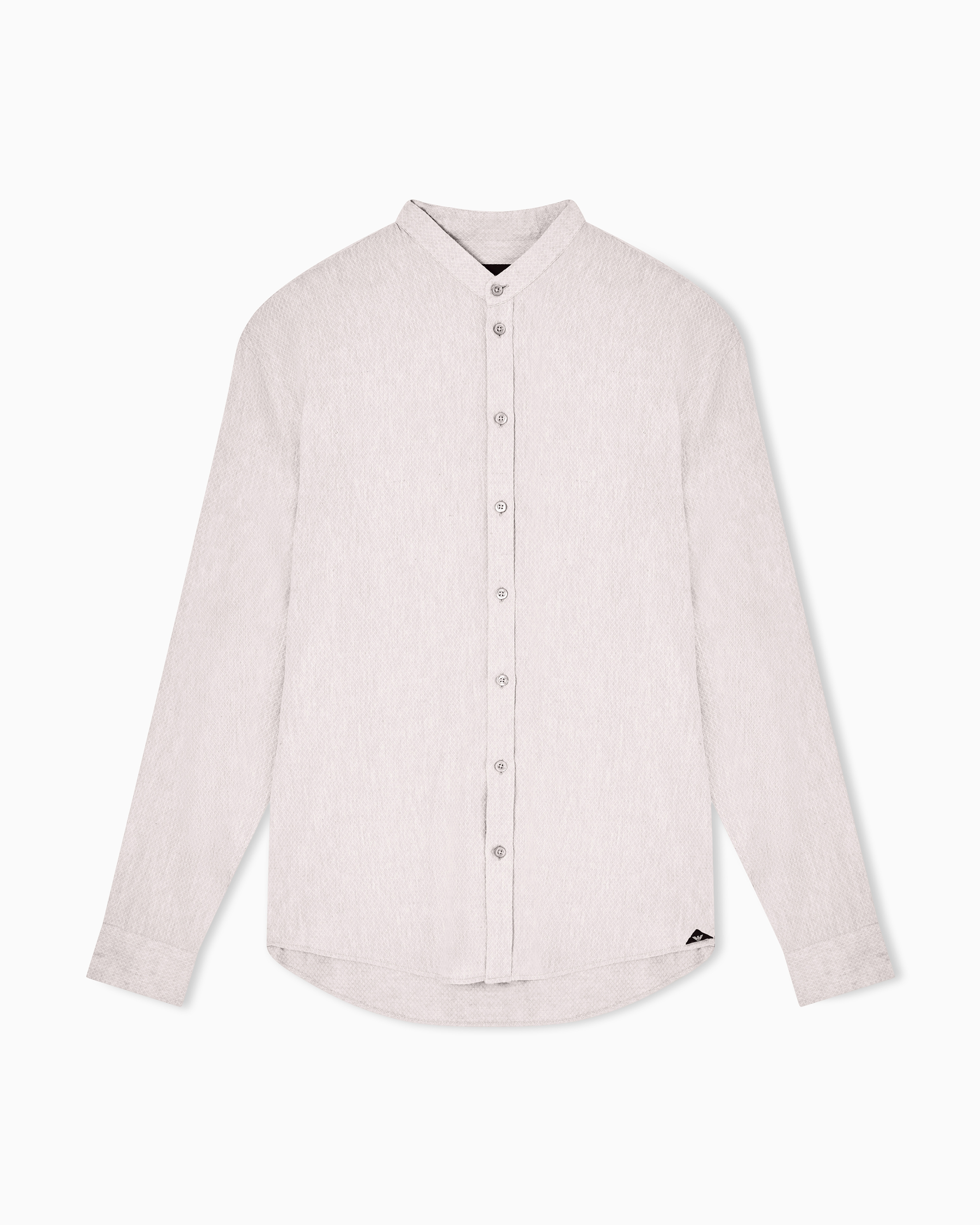 Emporio Armani Beige Armure Linen Blend Shirt