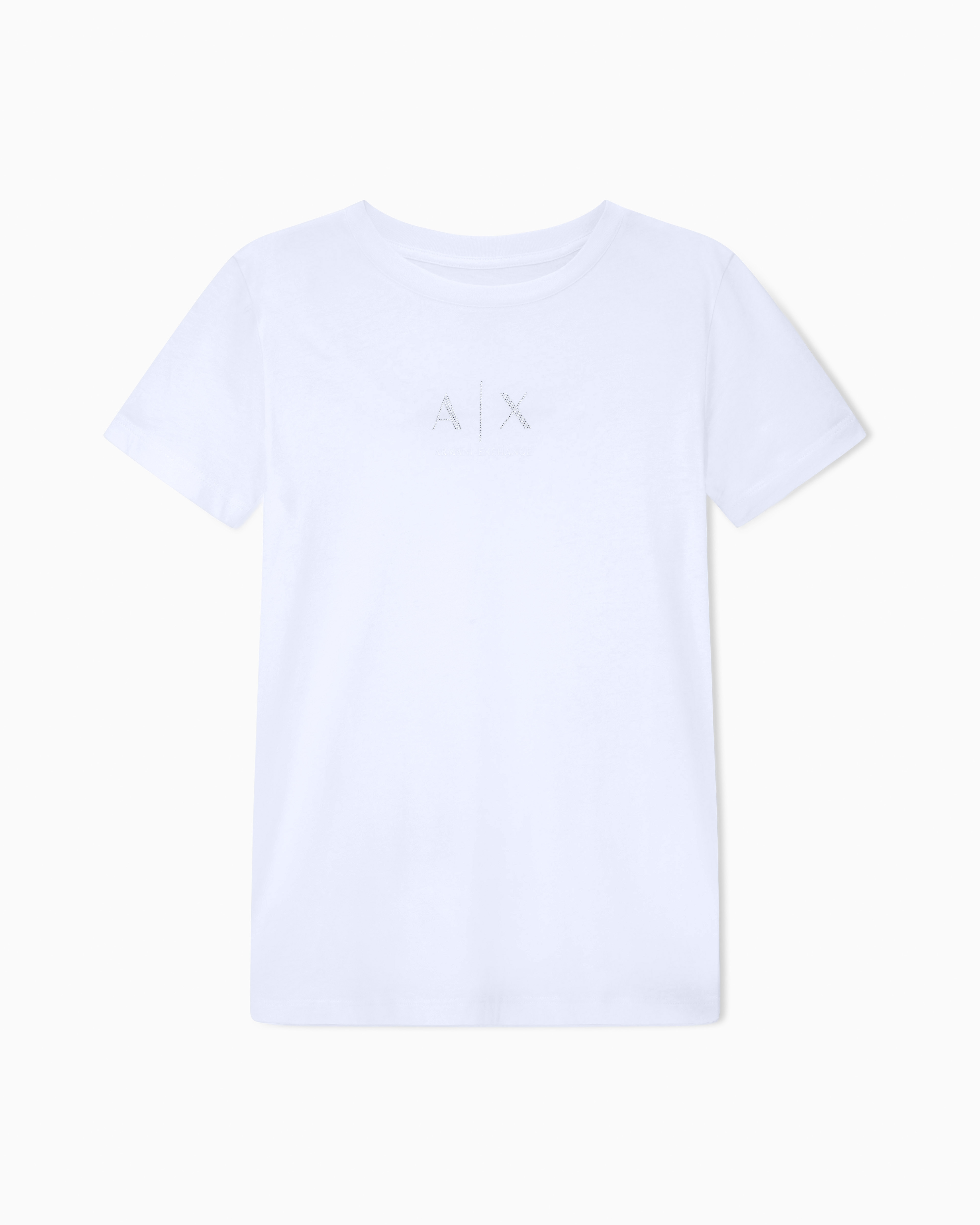 Armani Exchange White Regular Fit T-Shirt In Classic Cotton Jersey