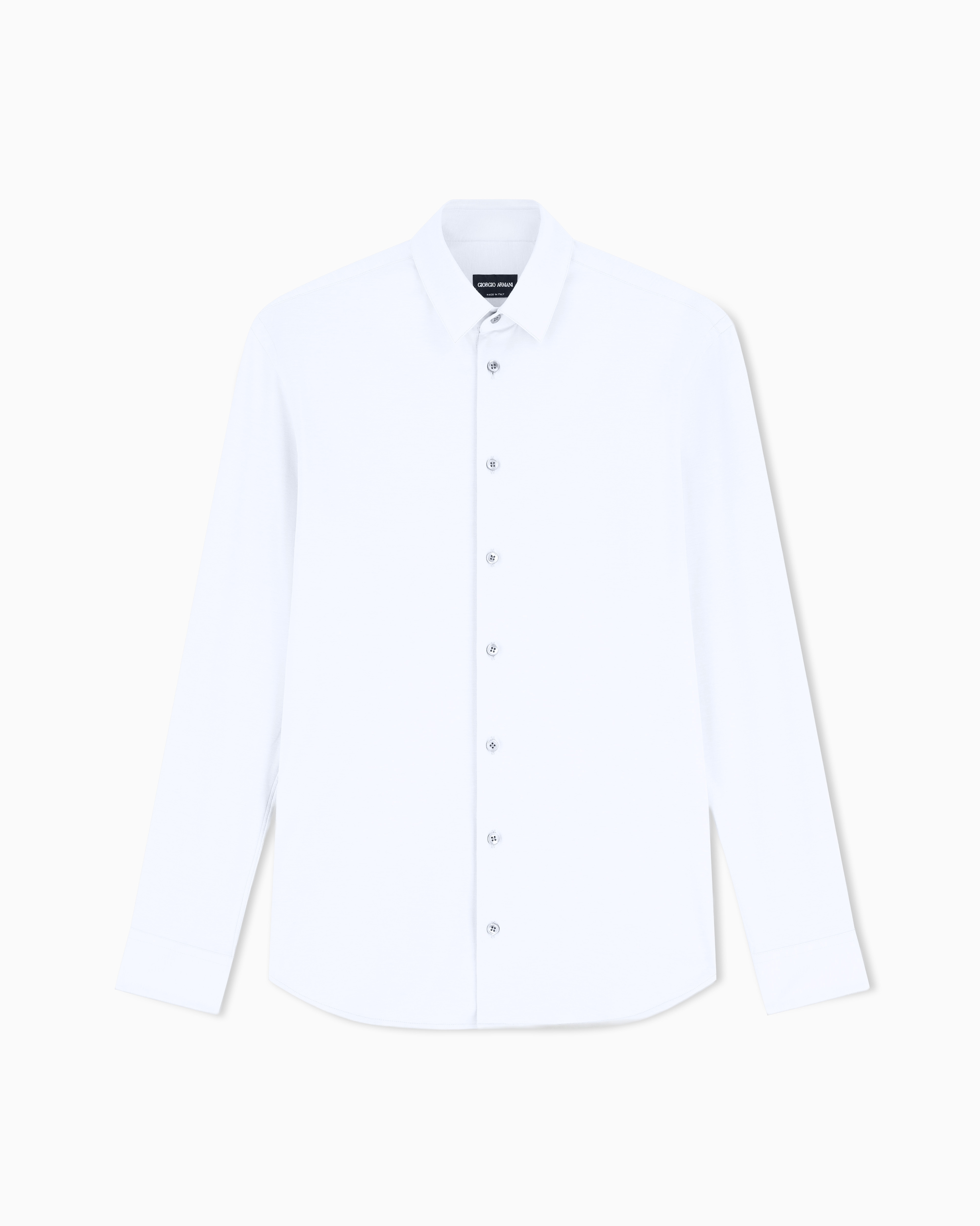 Giorgio Armani Light Blue Classic Stretch Button-Down