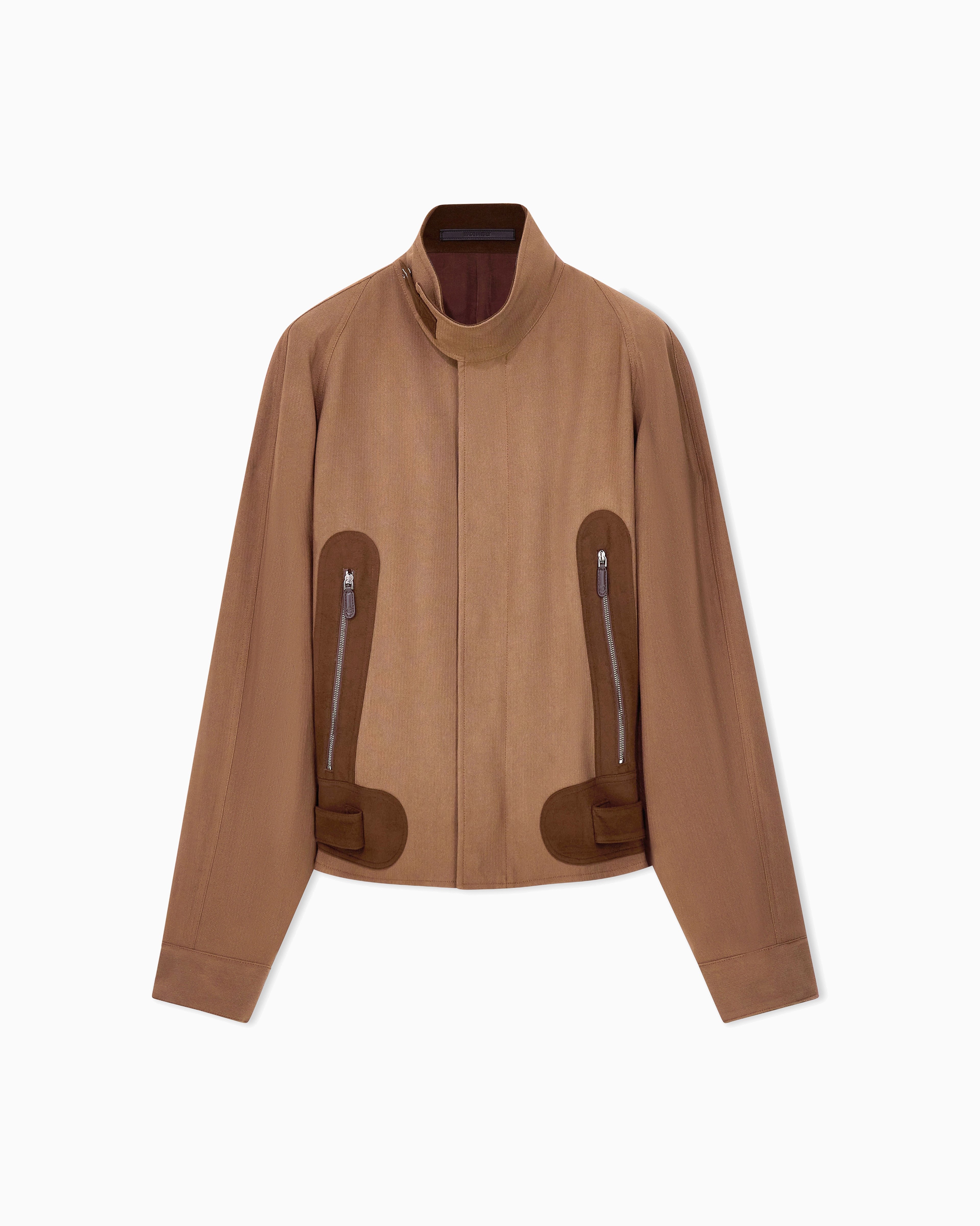 Giorgio Armani Brown Armani/Archivio Ss1983 Bomber Jacket
