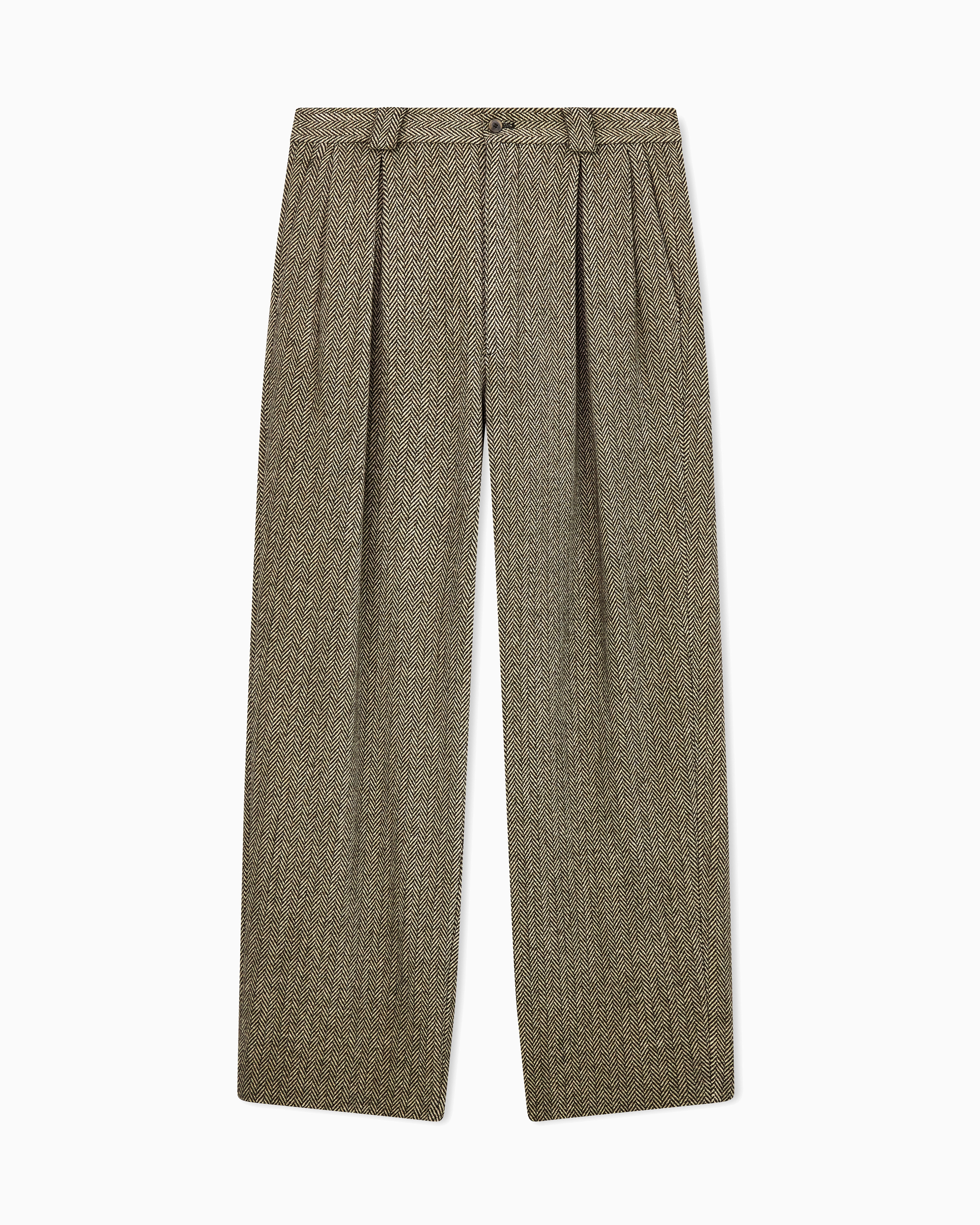 Giorgio Armani Brown Armani/Archivio Fw1990 Single-Pleat Trousers