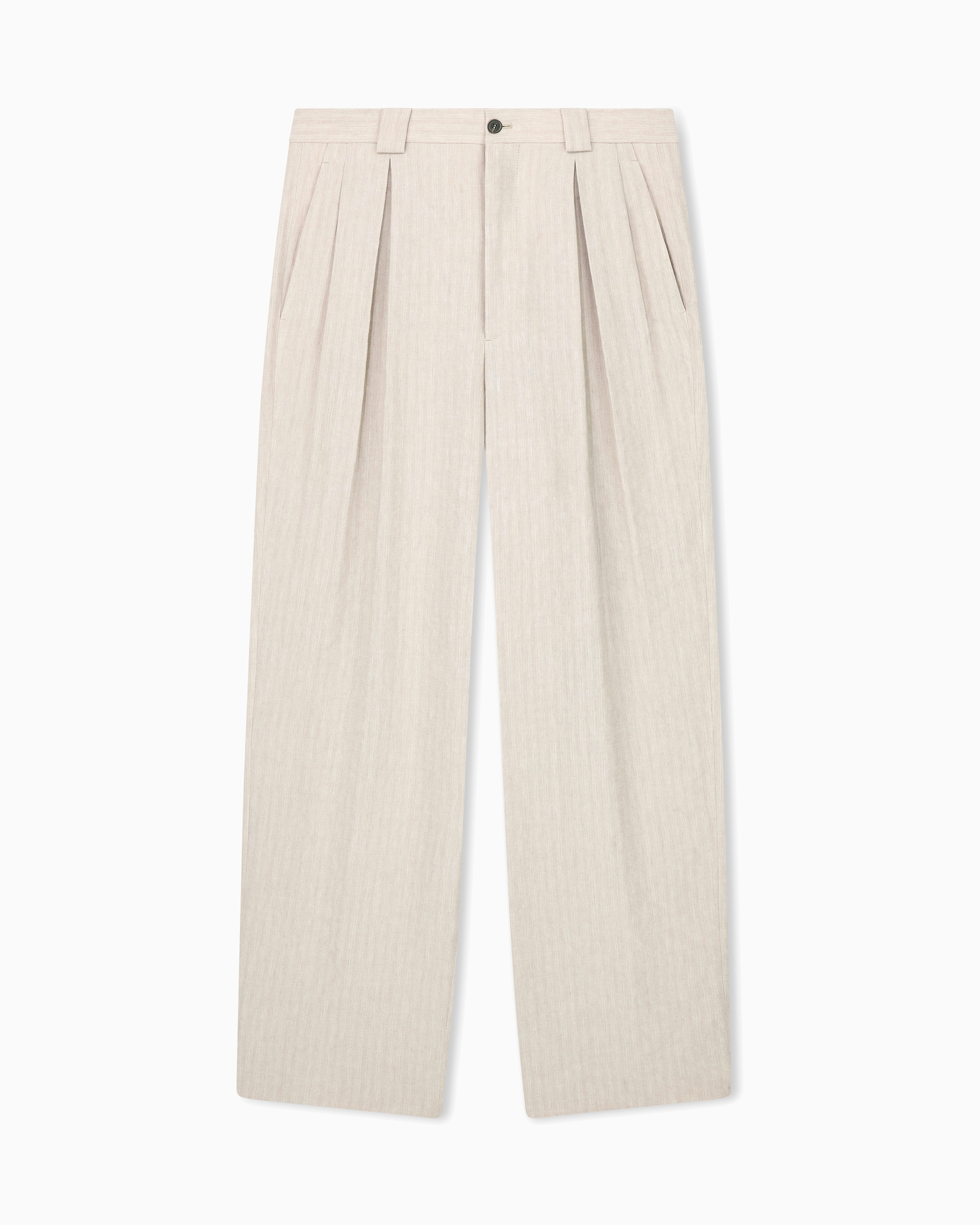 Giorgio Armani Beige Armani/Archivio Ss1990 Single-Pleat Trousers