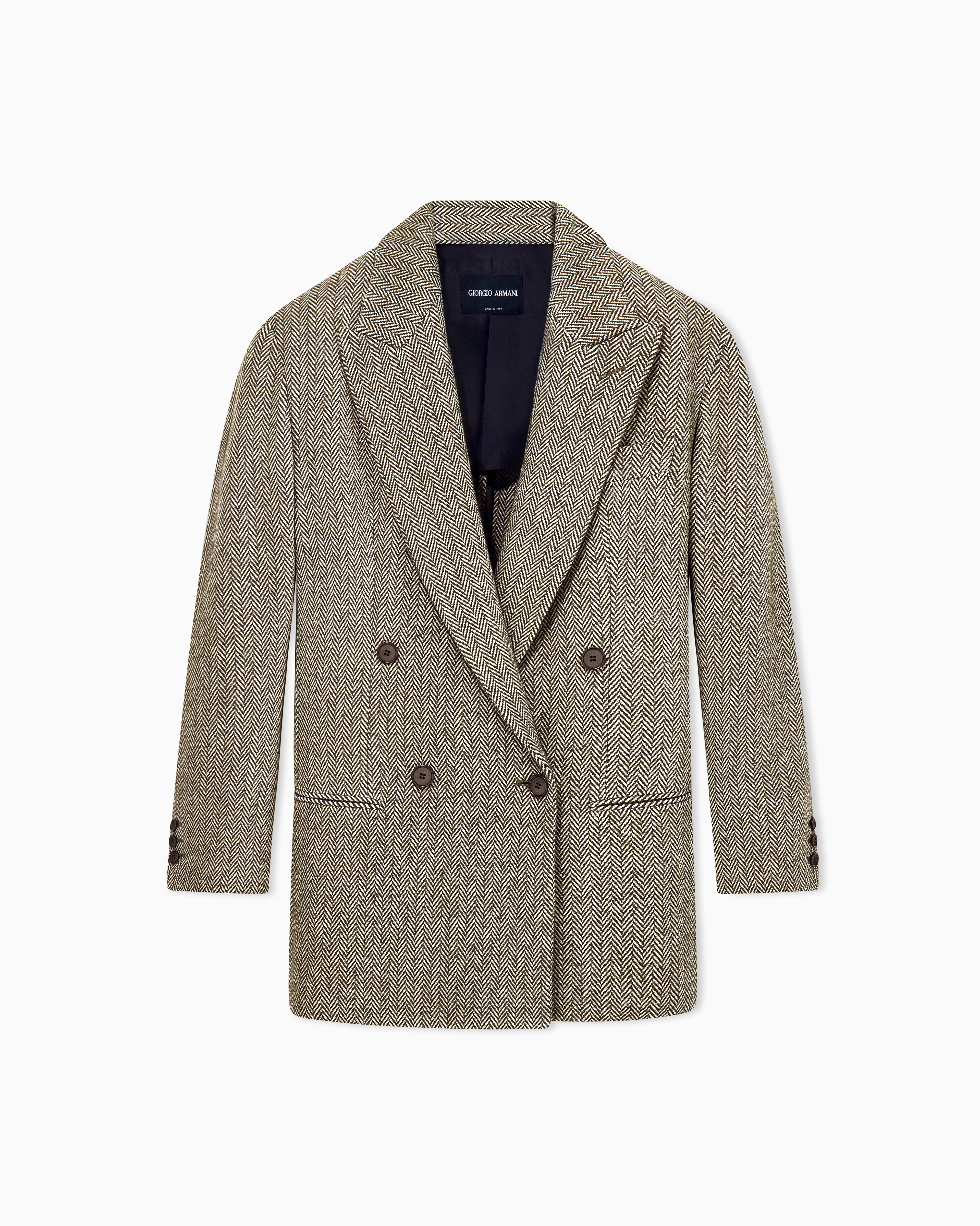 Giorgio Armani Brown Armani/Archivio Fw1990 Double-Breasted Jacket