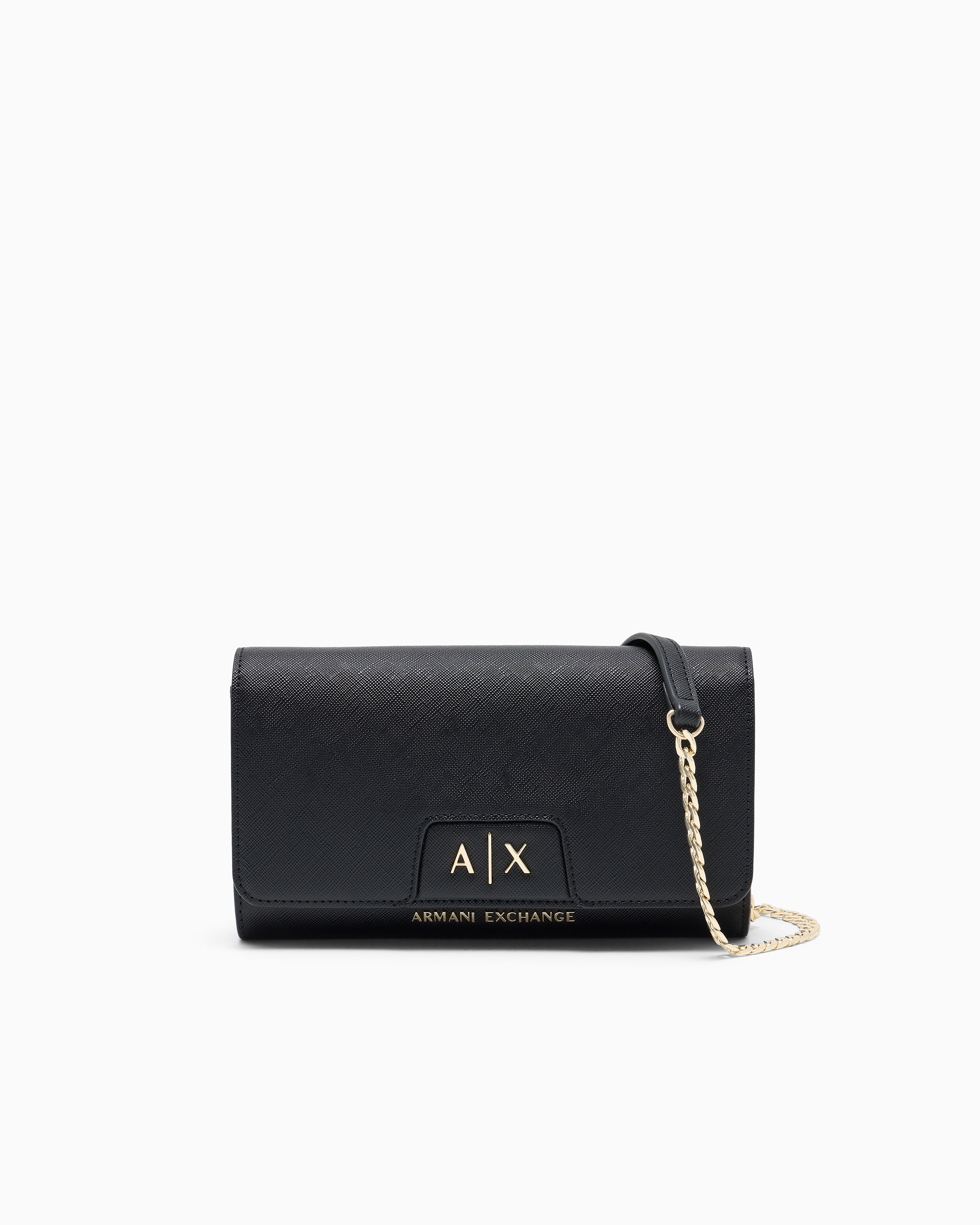 Armani Exchange Black Wallet On Chain