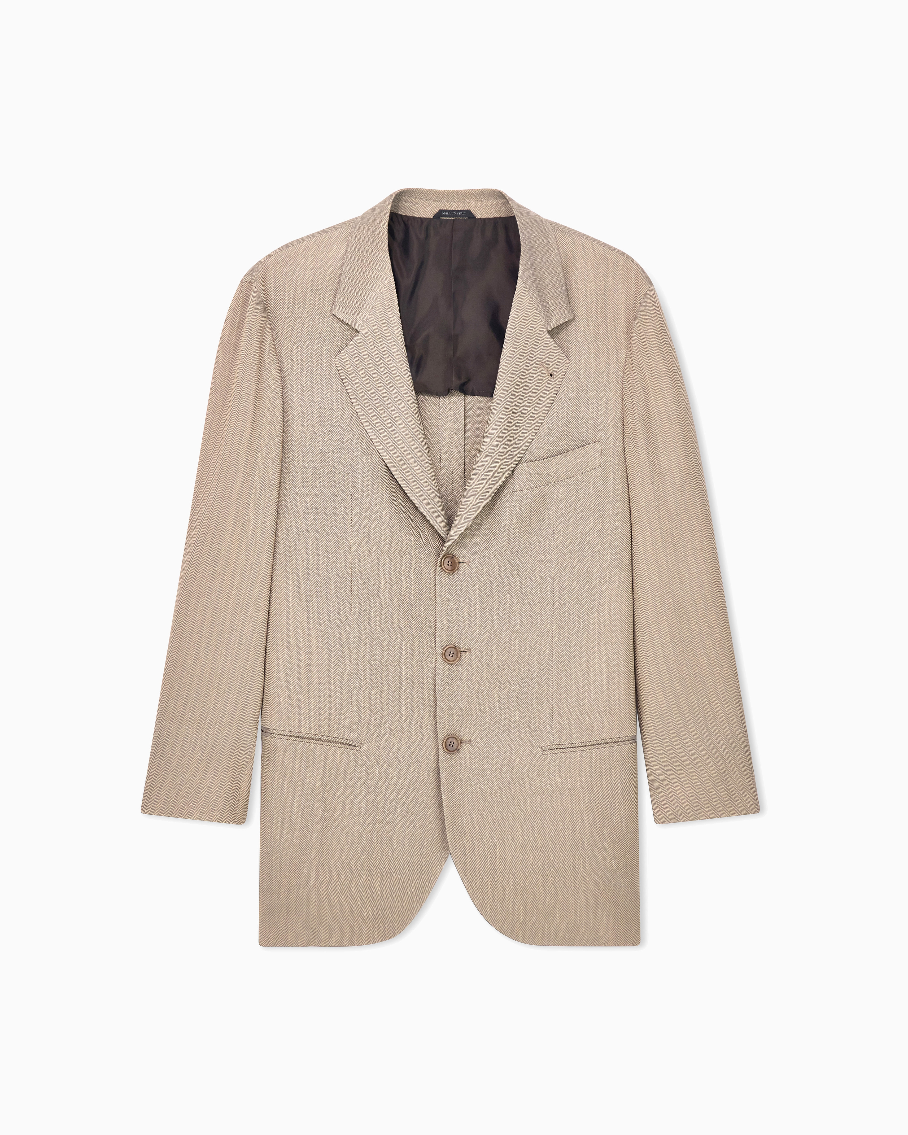 Giorgio Armani Beige Armani/Archivio Ss1994 Single-Breasted Jacket