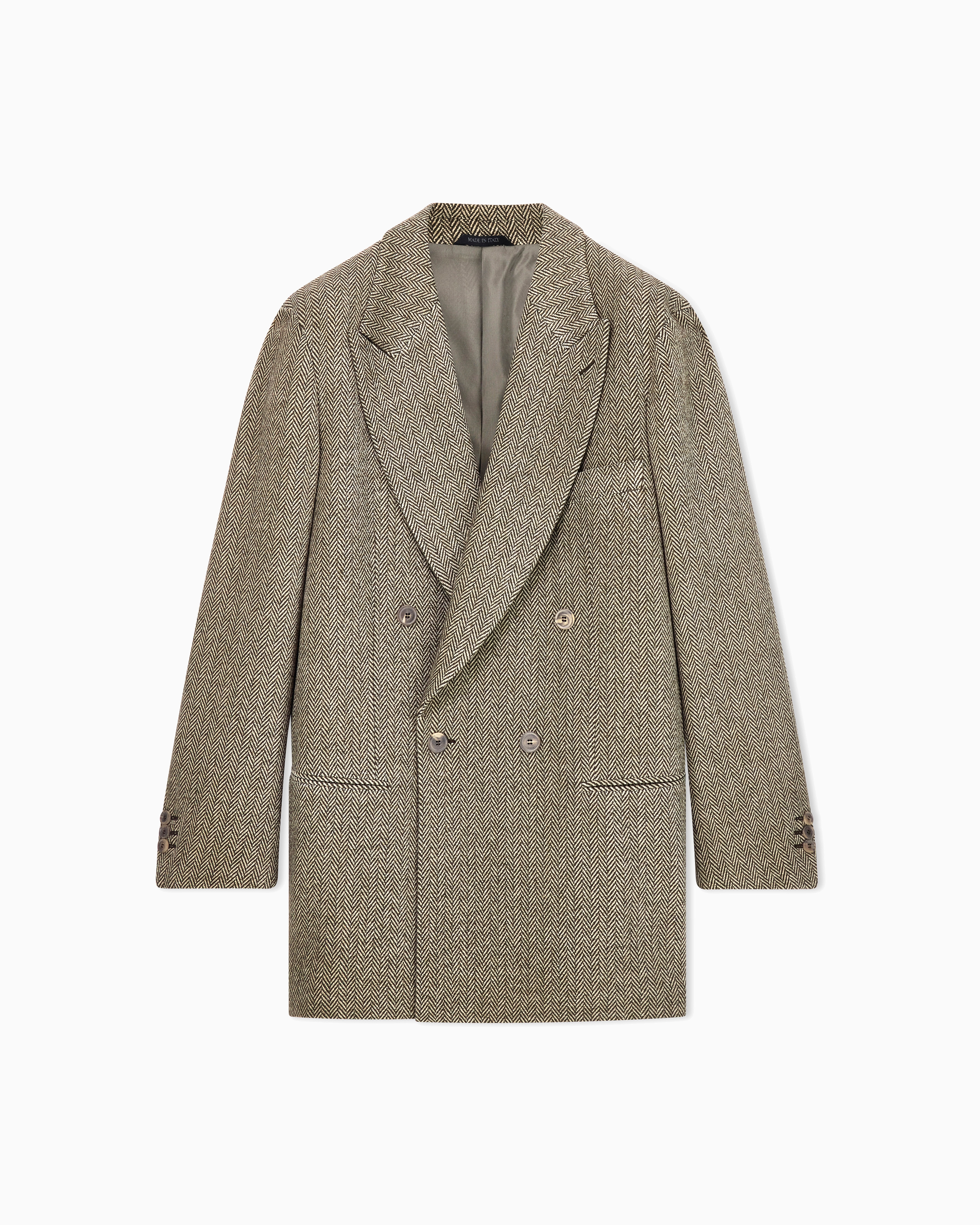 Giorgio Armani Brown Armani/Archivio Fw1990 Double-Breasted Jacket
