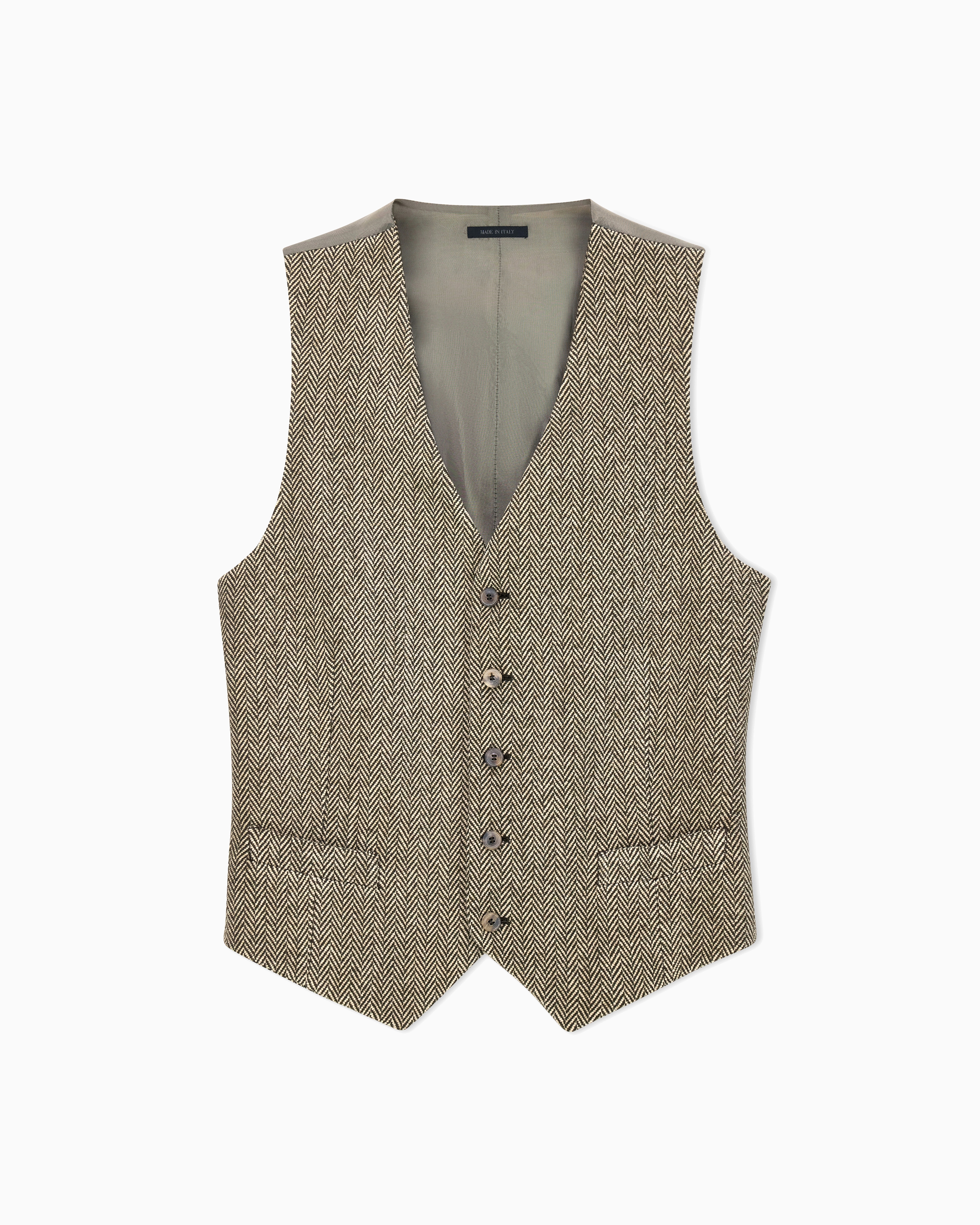 Giorgio Armani Brown Armani/Archivio Fw1990 Single-Breasted Waistcoat