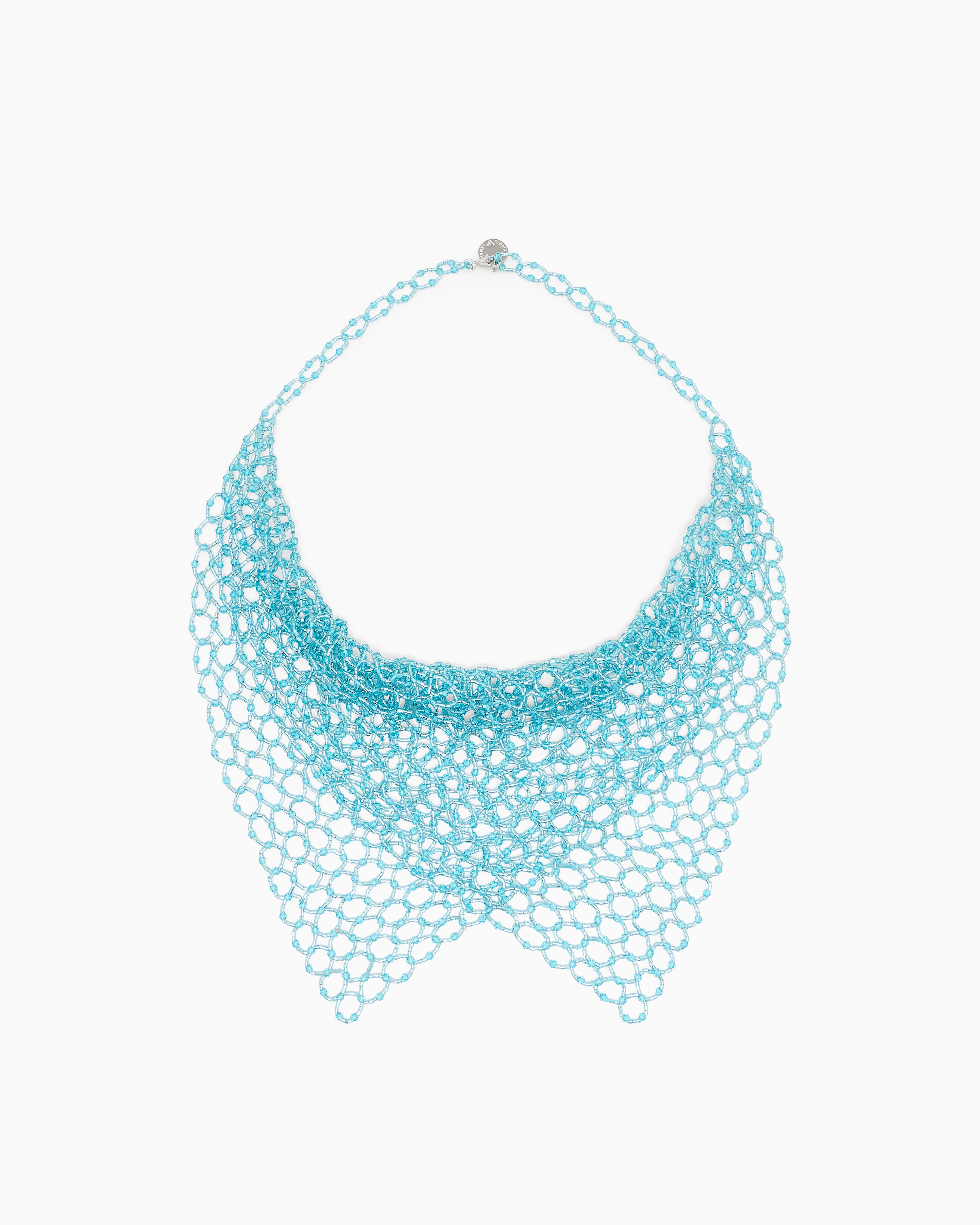 Emporio Armani Grey Choker Necklace With Cross-Link Structure