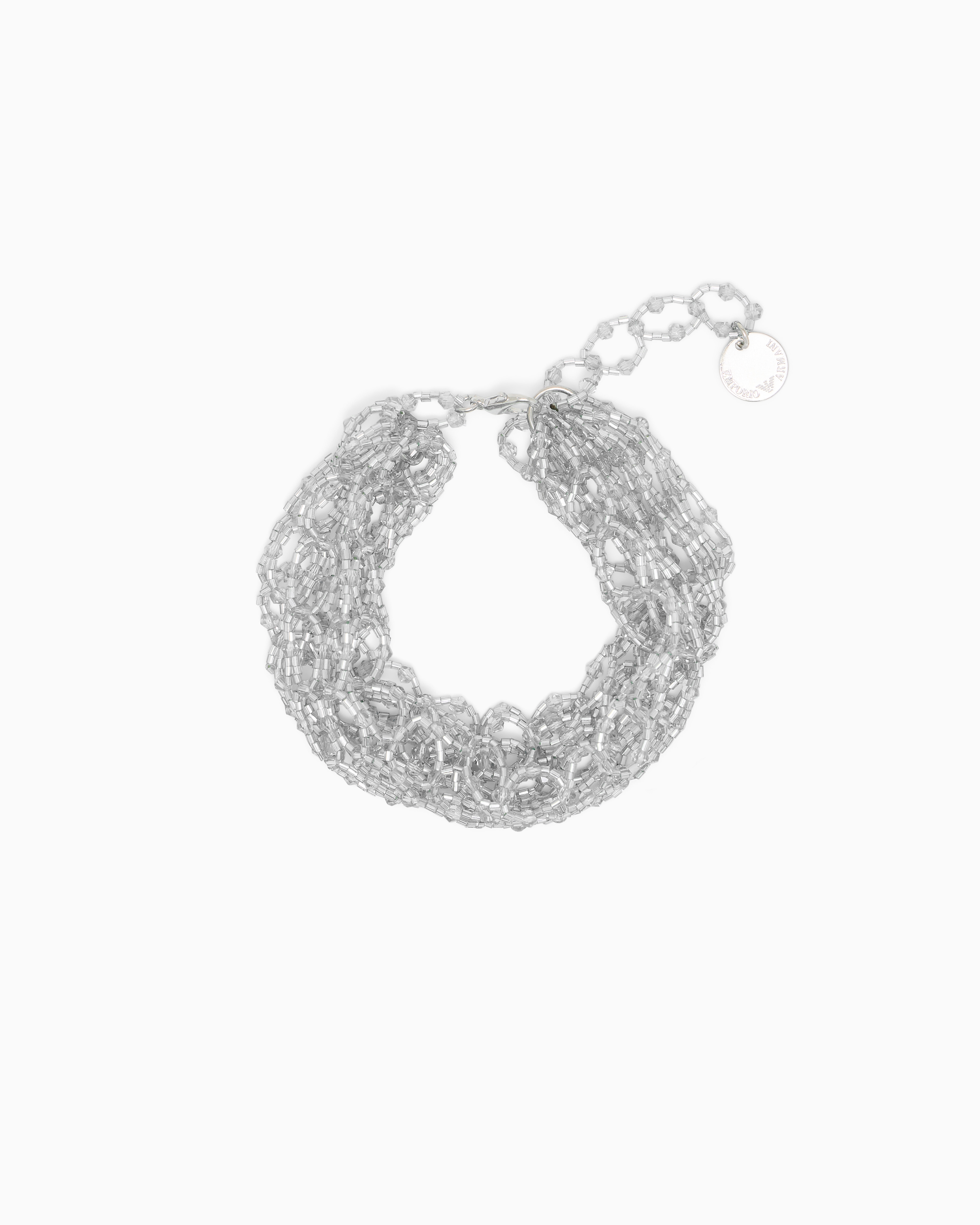 Emporio Armani Light Blue Bracelet With Cross-Link Structure