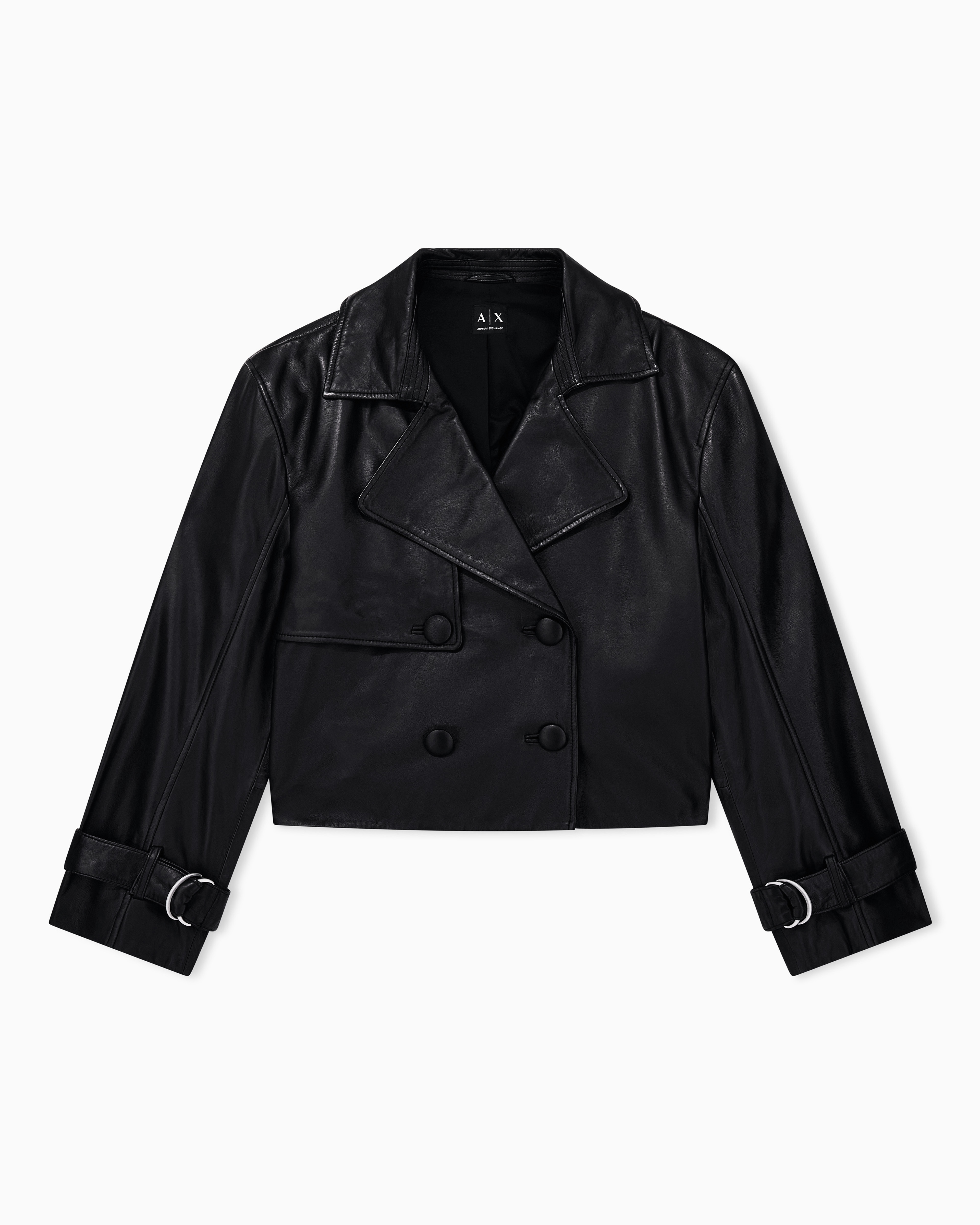 Blouson jacket in real semi-aniline leather | Armani Exchange