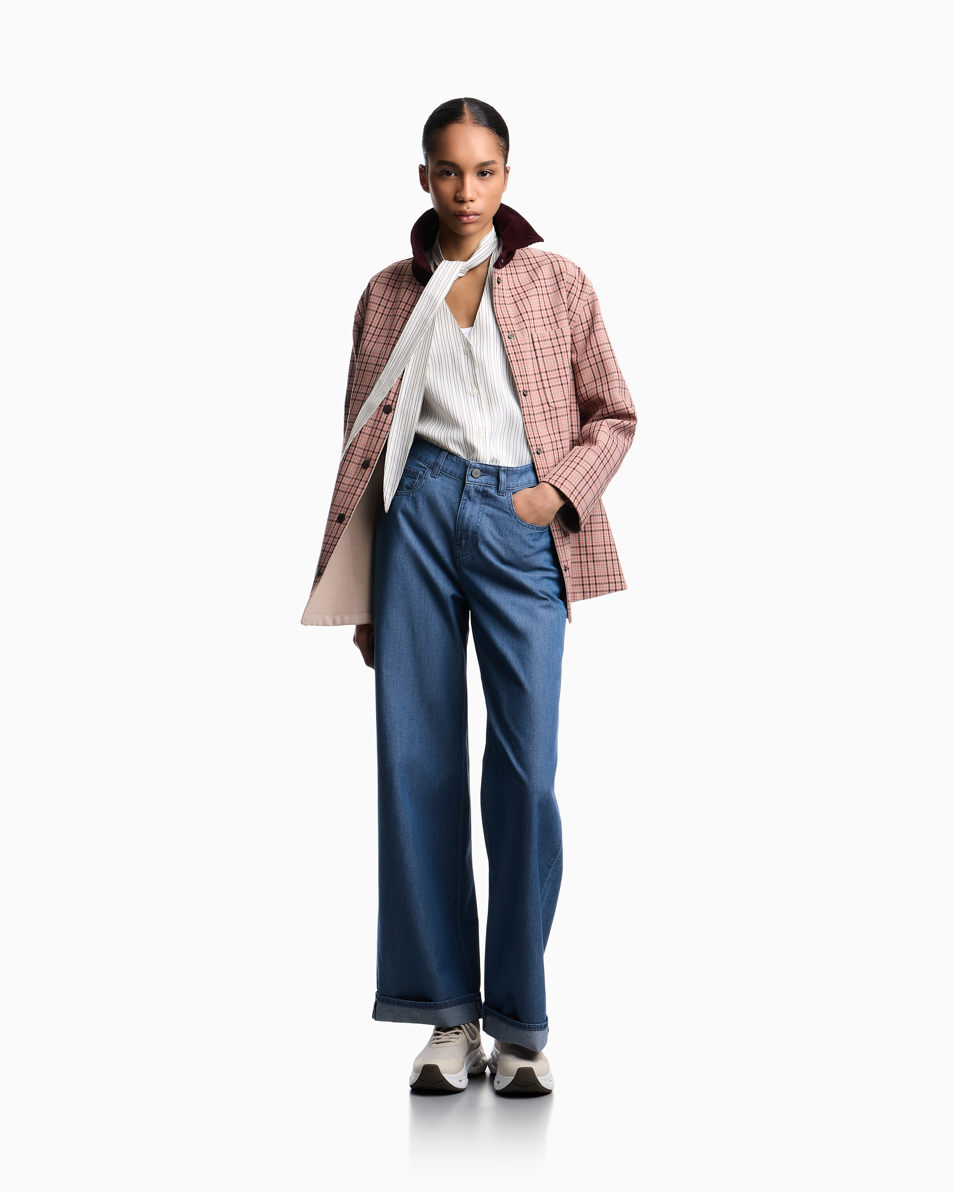 Eagle Club リバーシブルピーコート チェックモチーフ | Emporio Armani