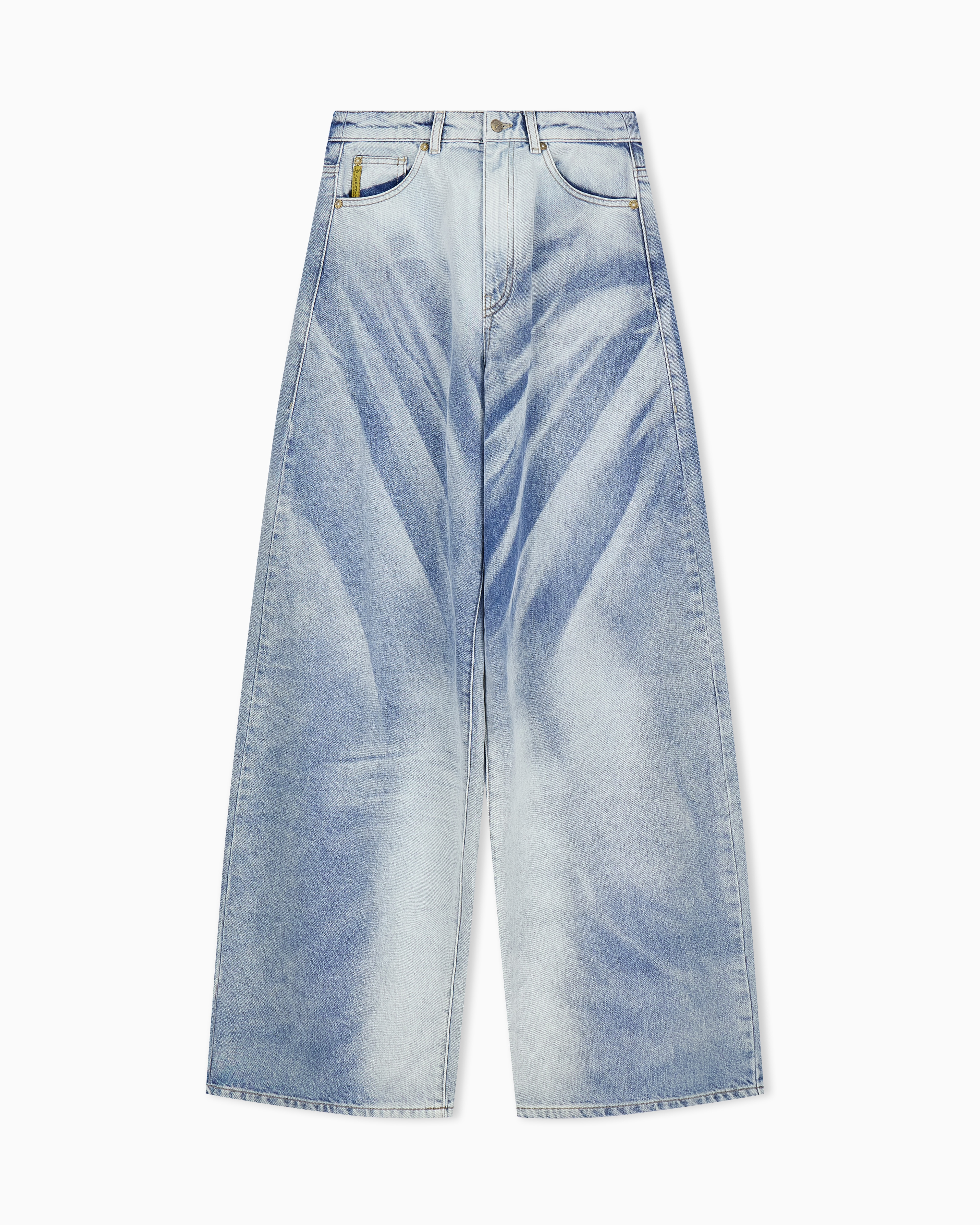Emporio Armani Blue Wide-Leg Jeans