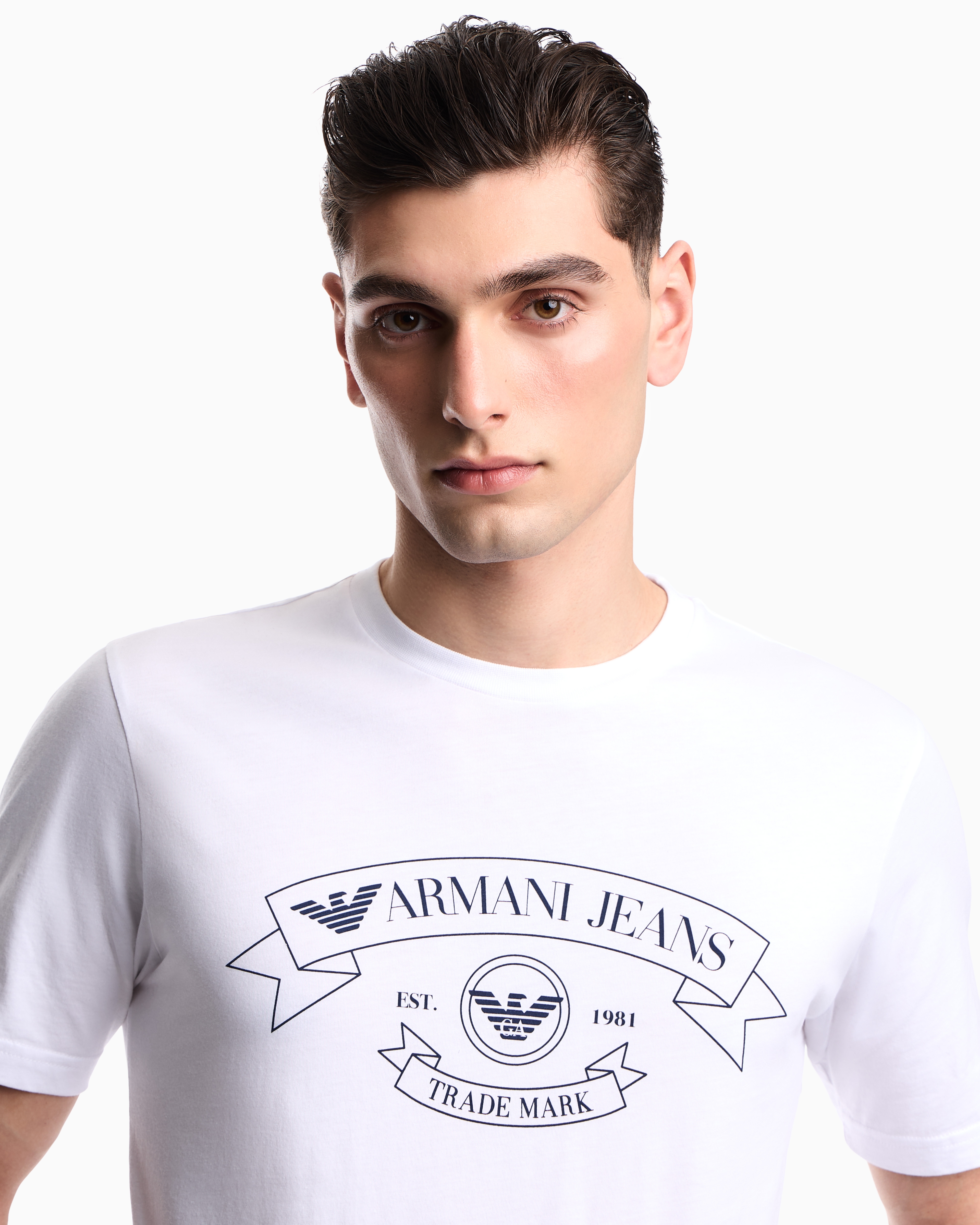 Armani Jeans Tシャツ ジャージー プリント | Emporio Armani