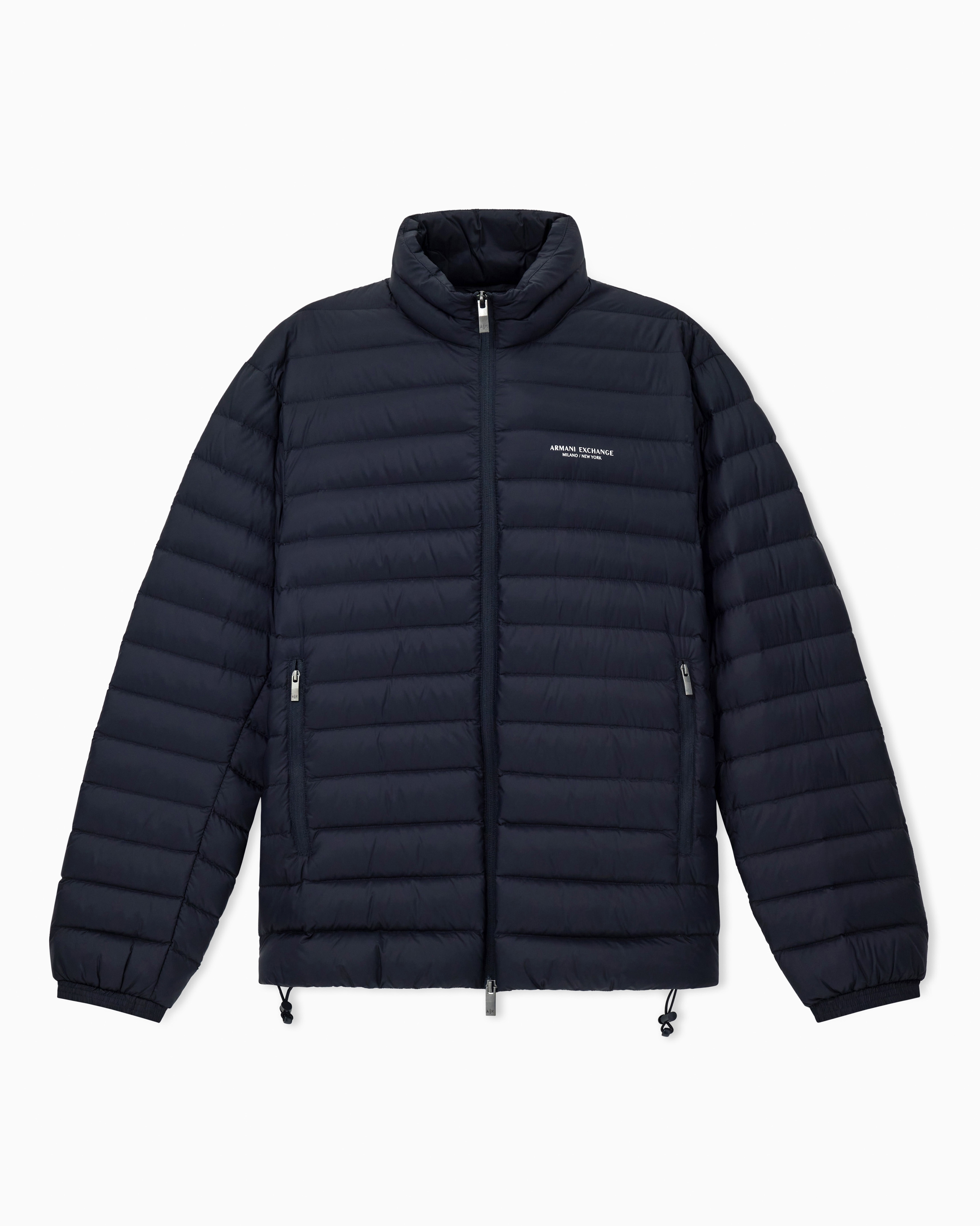 Quilted full-zip down jacket | Armani Exchange