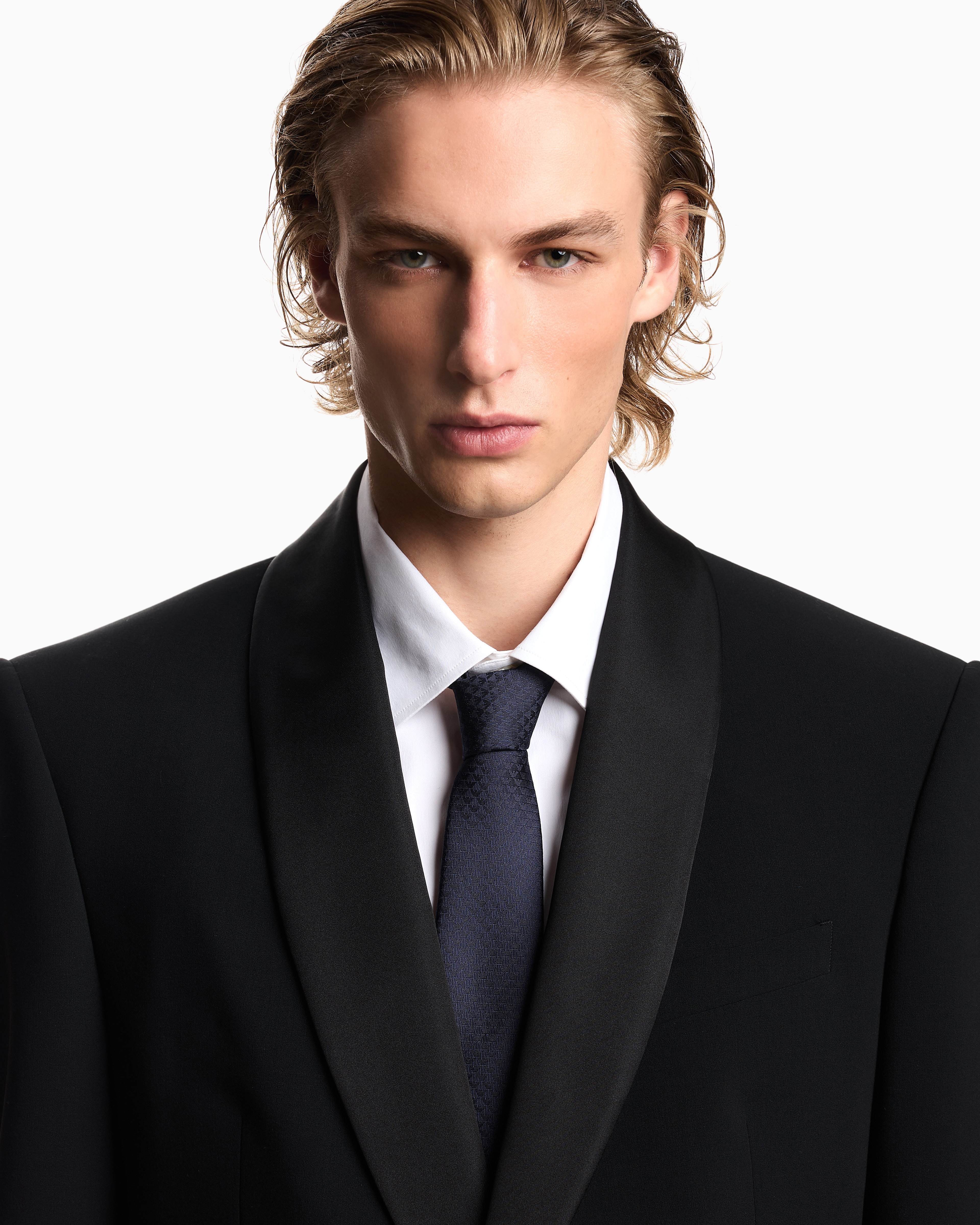 ネクタイ ピュアシルク製 ジャカードモノグラム | Emporio Armani