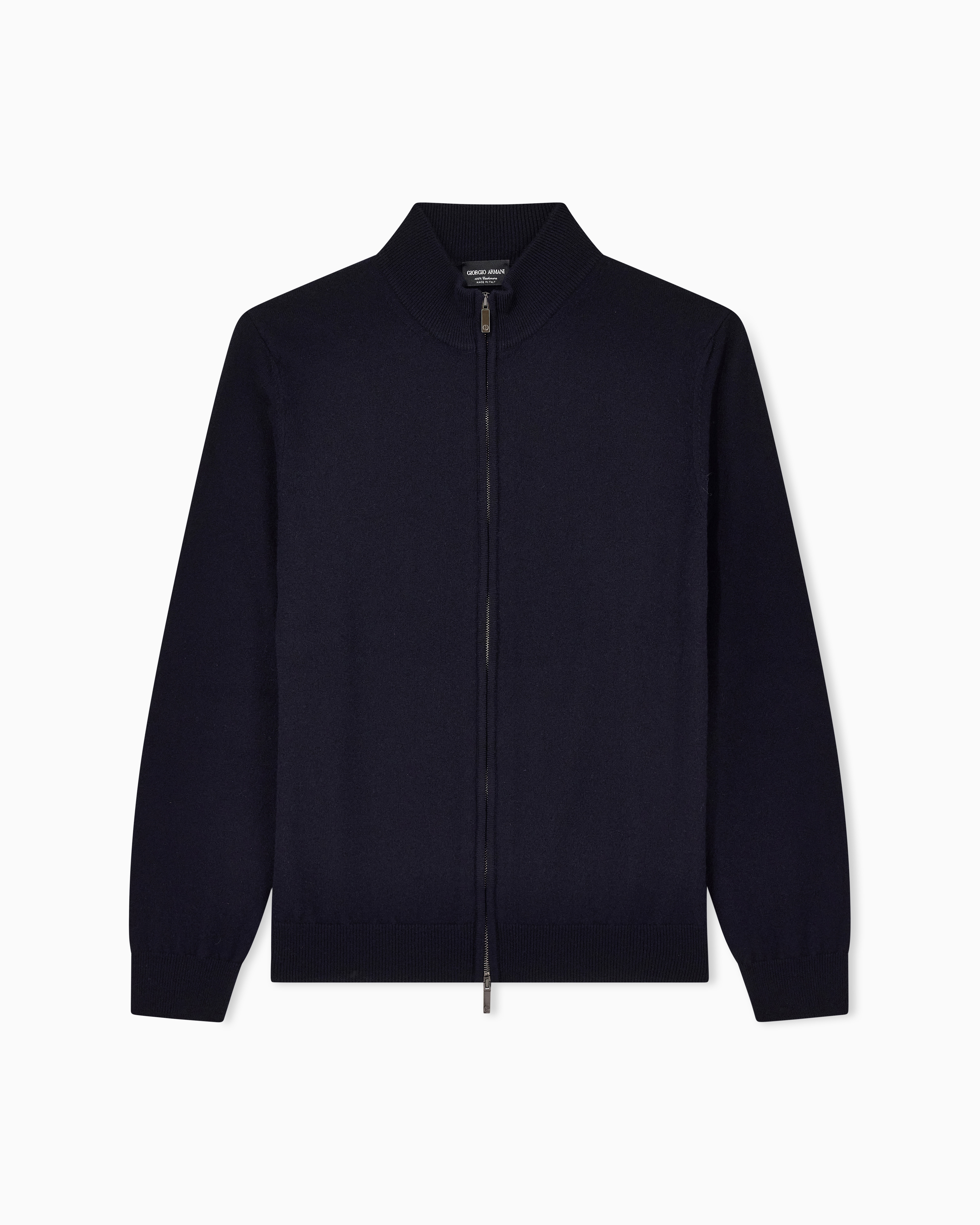 EMPORIO ARMANI ダブルZIP カーディガン　プルオーバー　ニット EMPORIO ARMANI - EMPORIO ARMANI ダブルZIP カーディガン プル