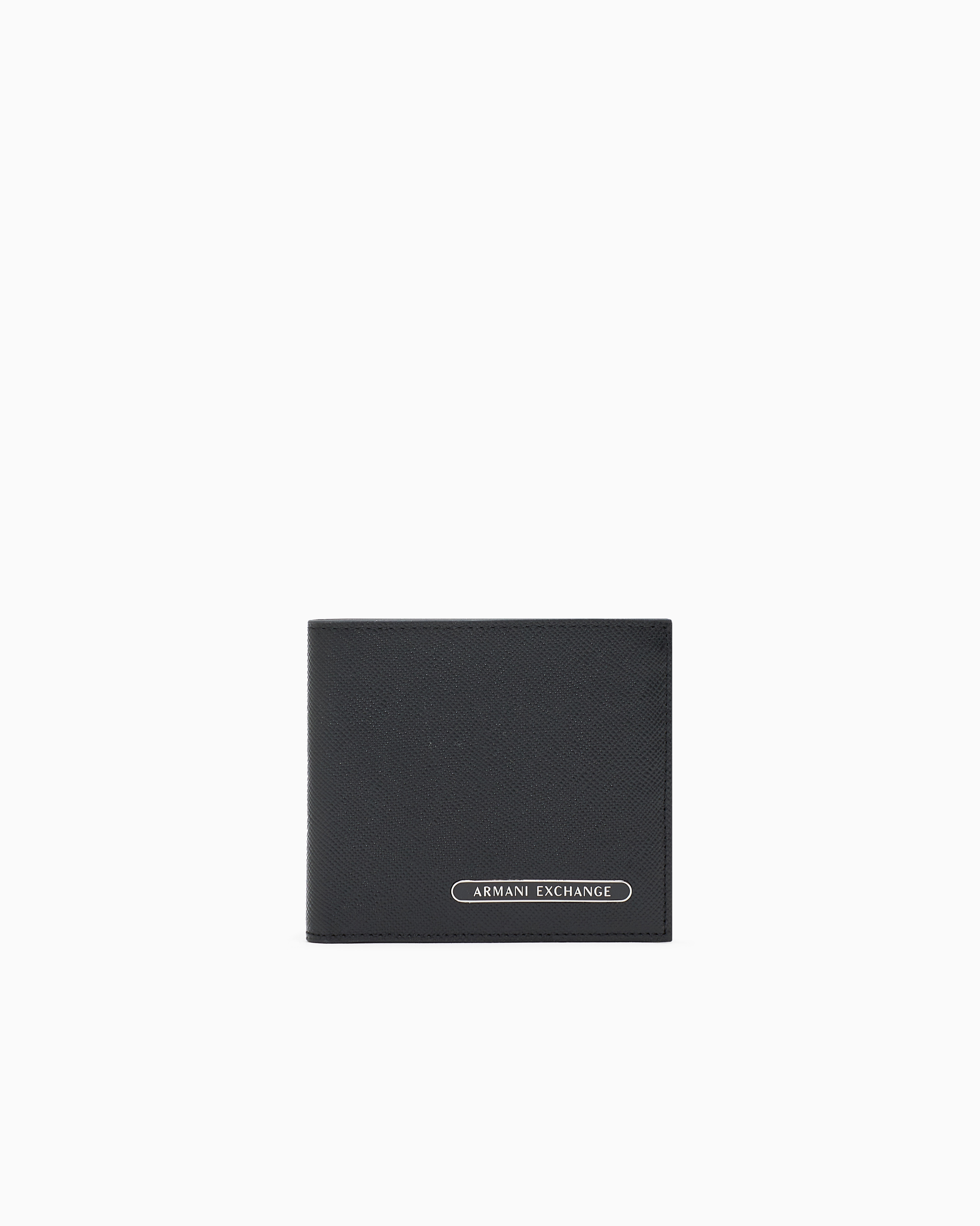 Armani Exchange Black Wallet Made Of Resistant Material