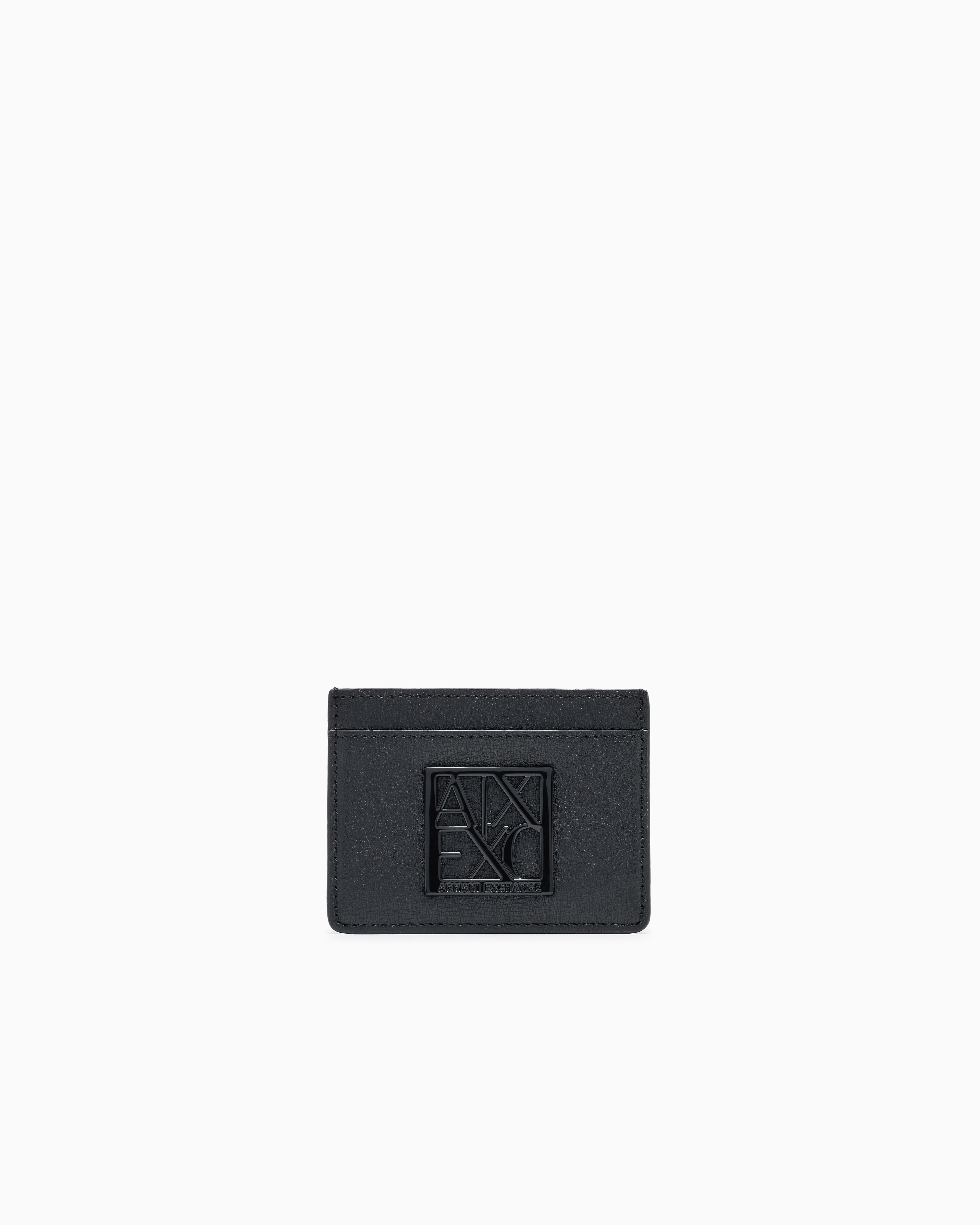 Armani Exchange Black Card Holder With Matching Logo