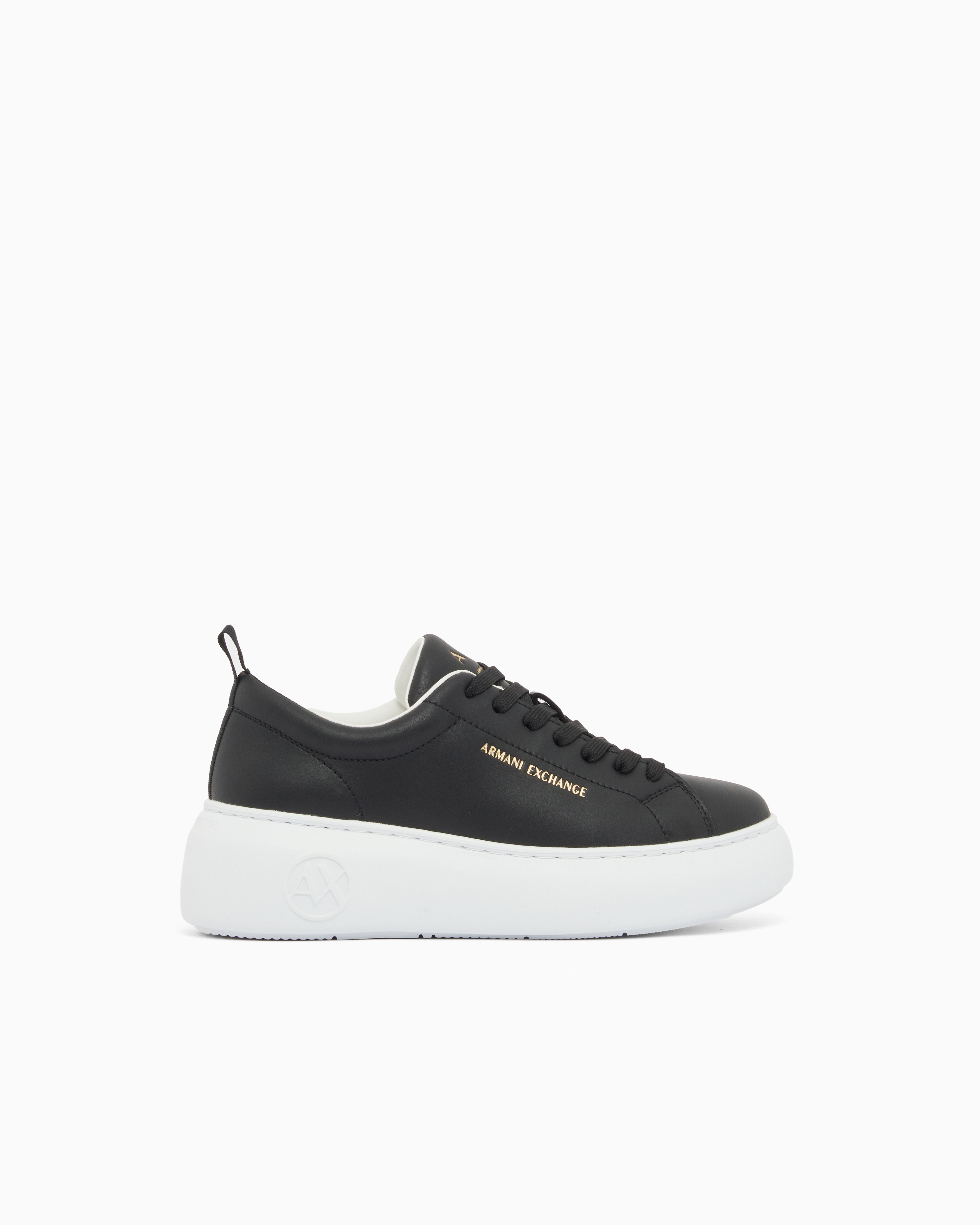 Armani Exchange Black Technical Fabric Sneakers