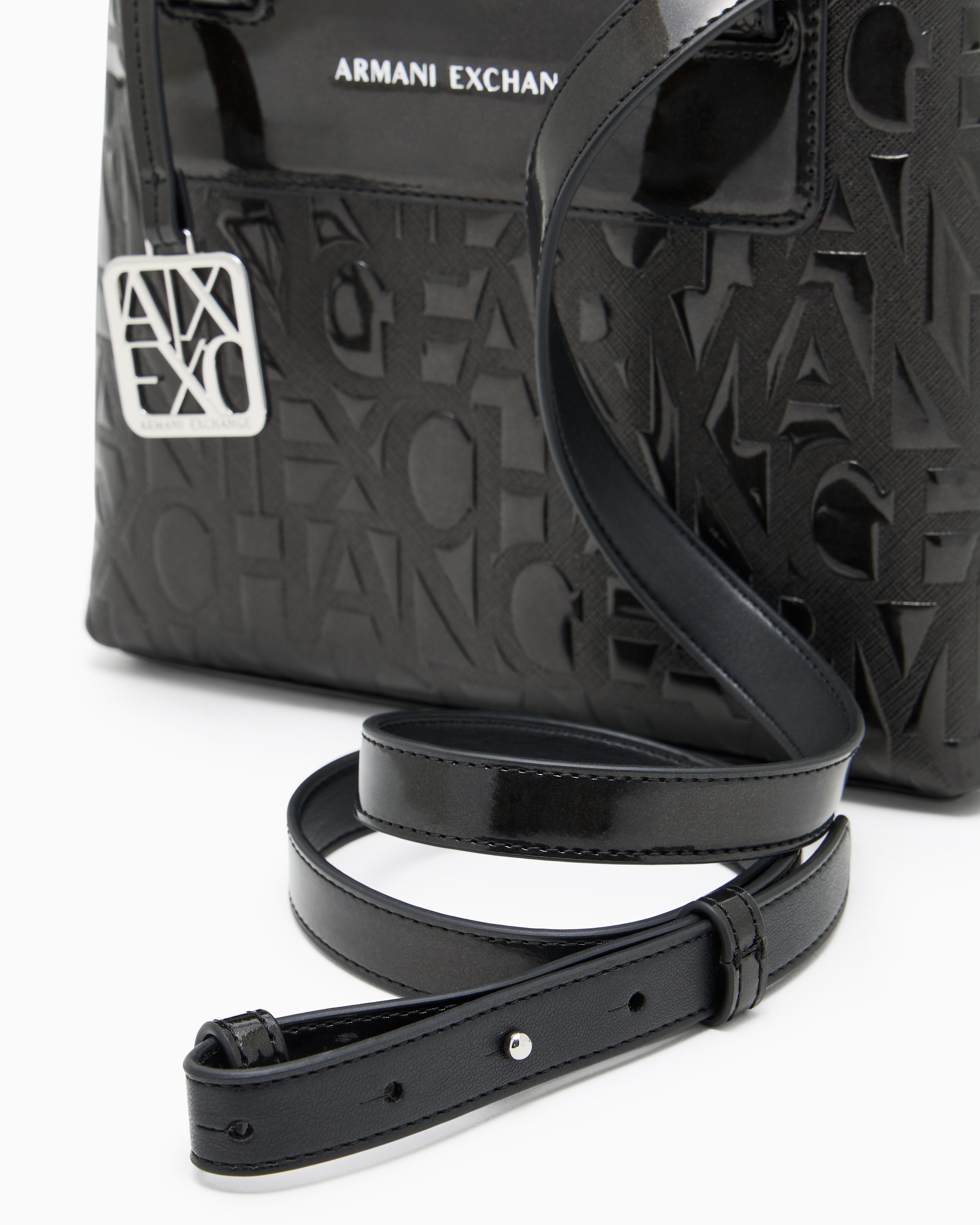オールオーバーエンボスロゴ ミニハンドバッグ グロウ | Armani Exchange