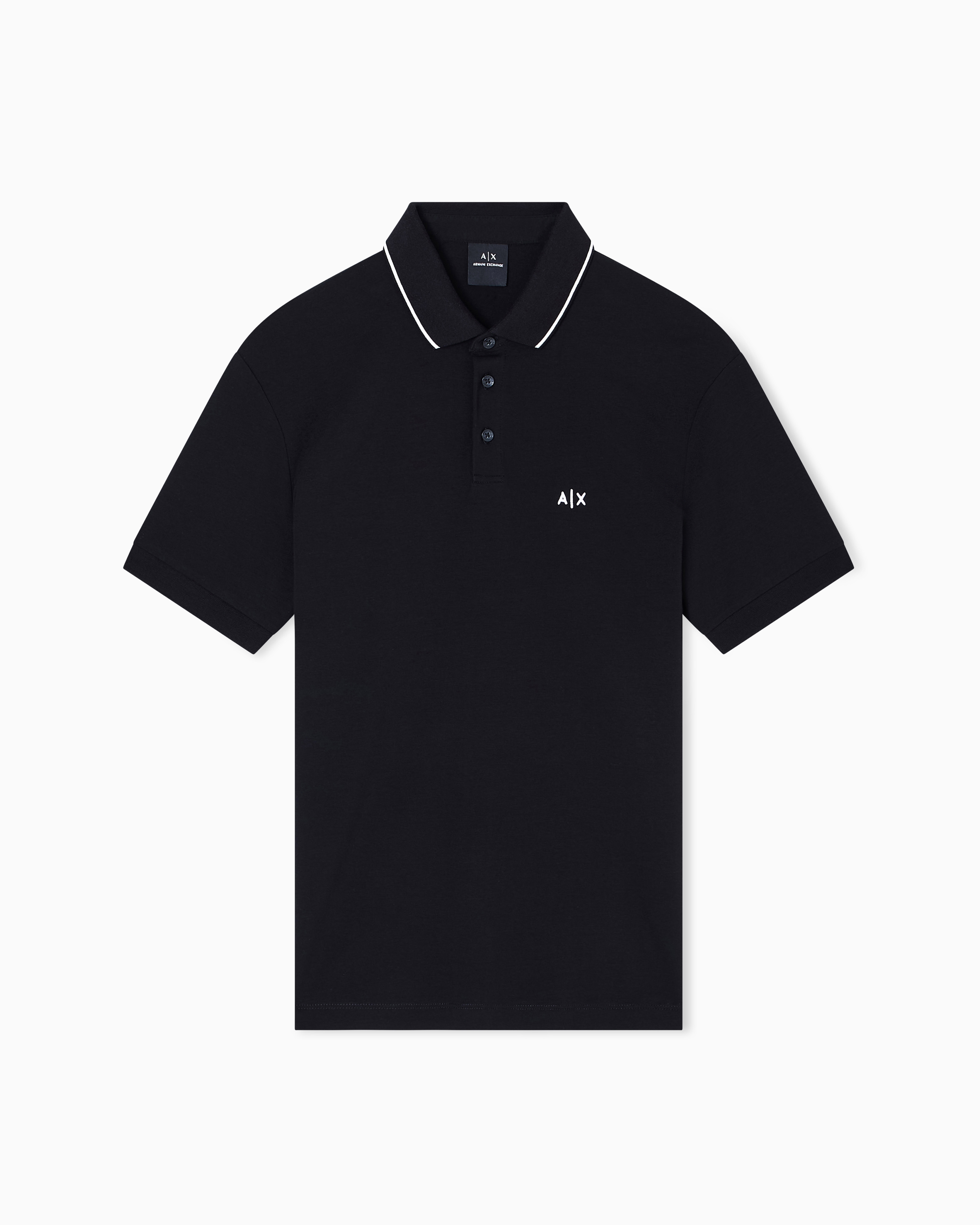 Armani Exchange Polo Slim Fit Con Logo E Piping