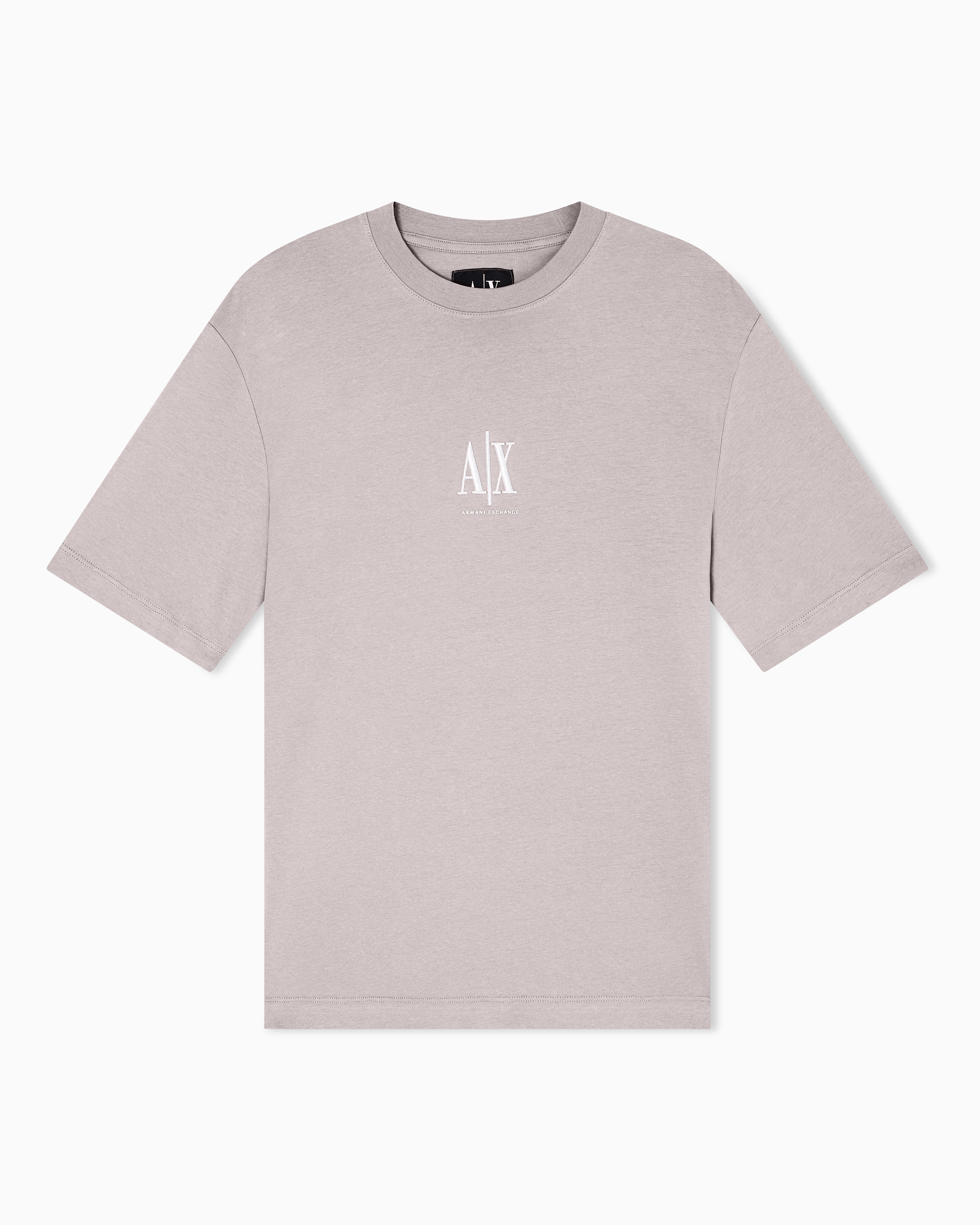 Armani Exchange Beige Regular Fit Cotton Jersey T-Shirt Icon