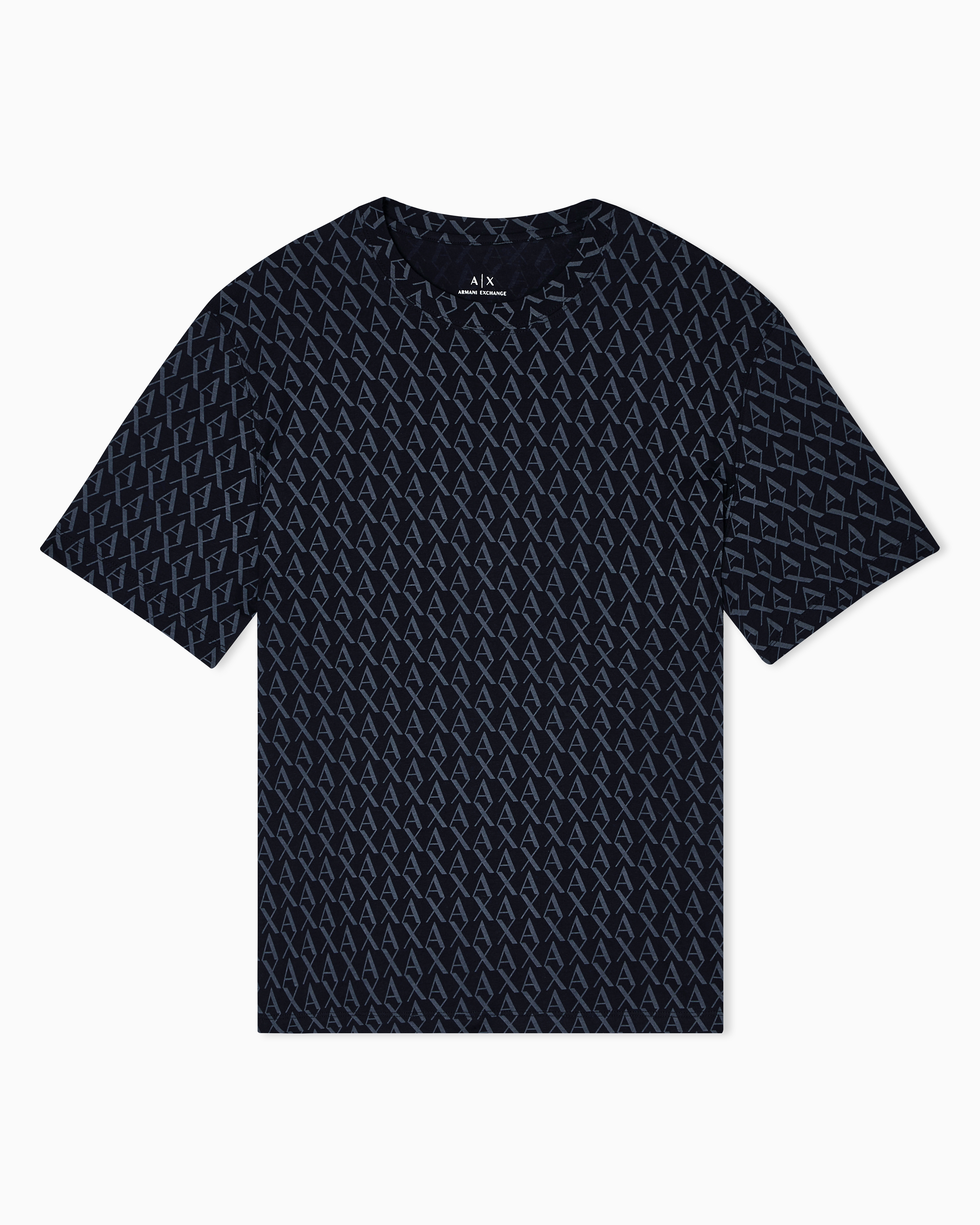 Armani Exchange T-Shirt Regular Fit In Jersey Di Cotone Basic