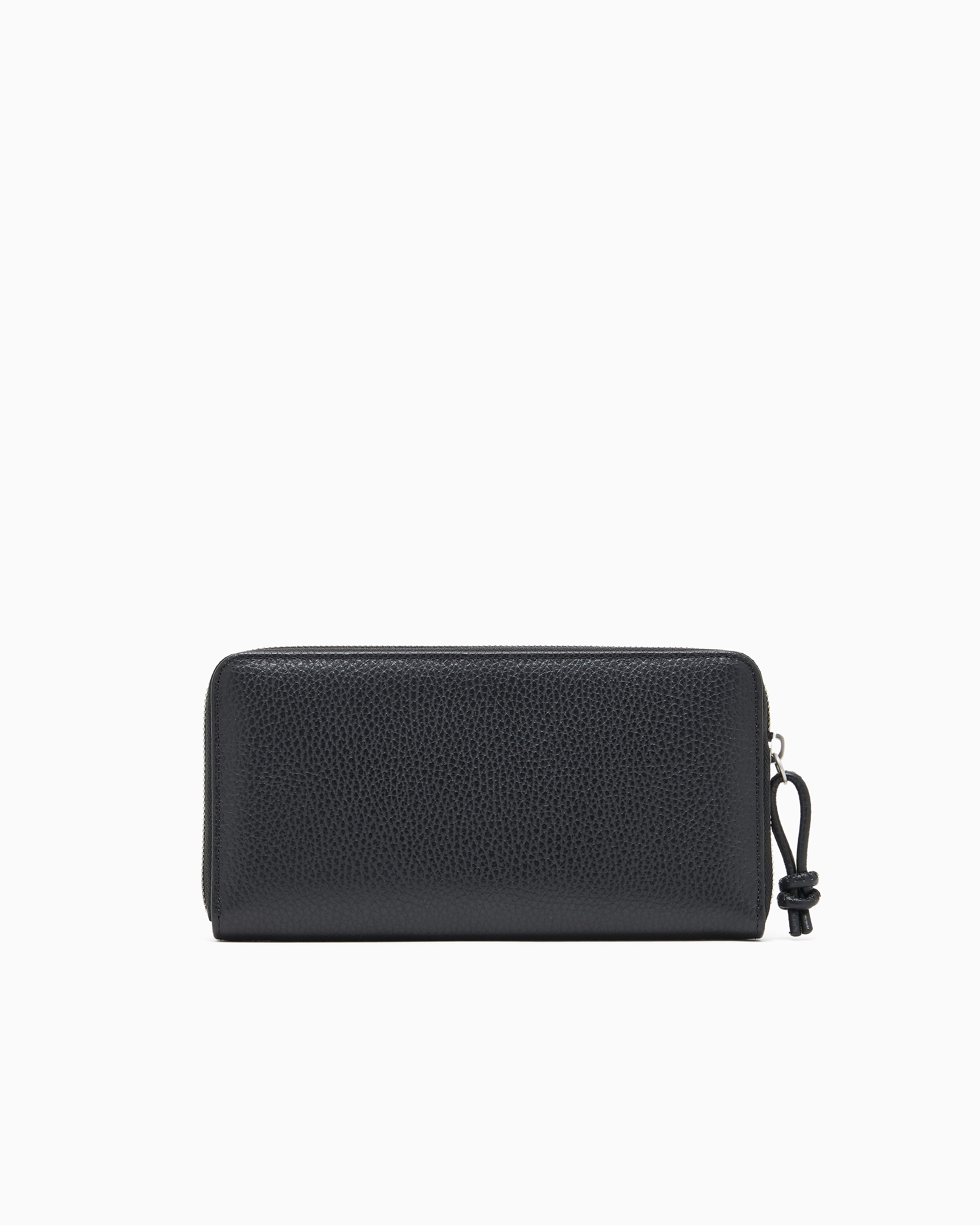 ラウンドファスナーウォレット タンブルレザー | Emporio Armani