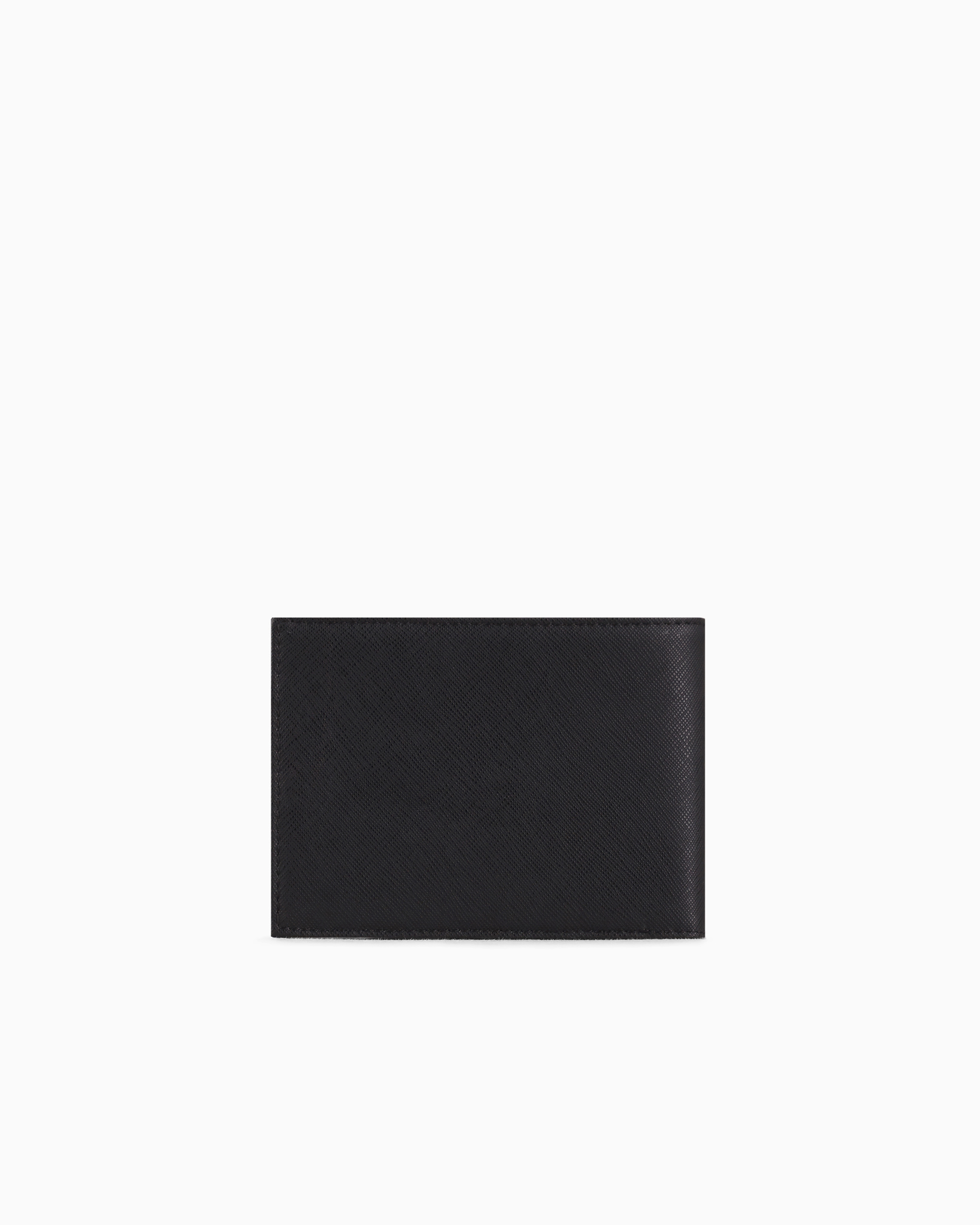 EMPORIO ARMANI ポケット 再生サフィアーノレザー プレート付 コインポケットウォレット 再生サフィアーノレザー イーグルプレート
