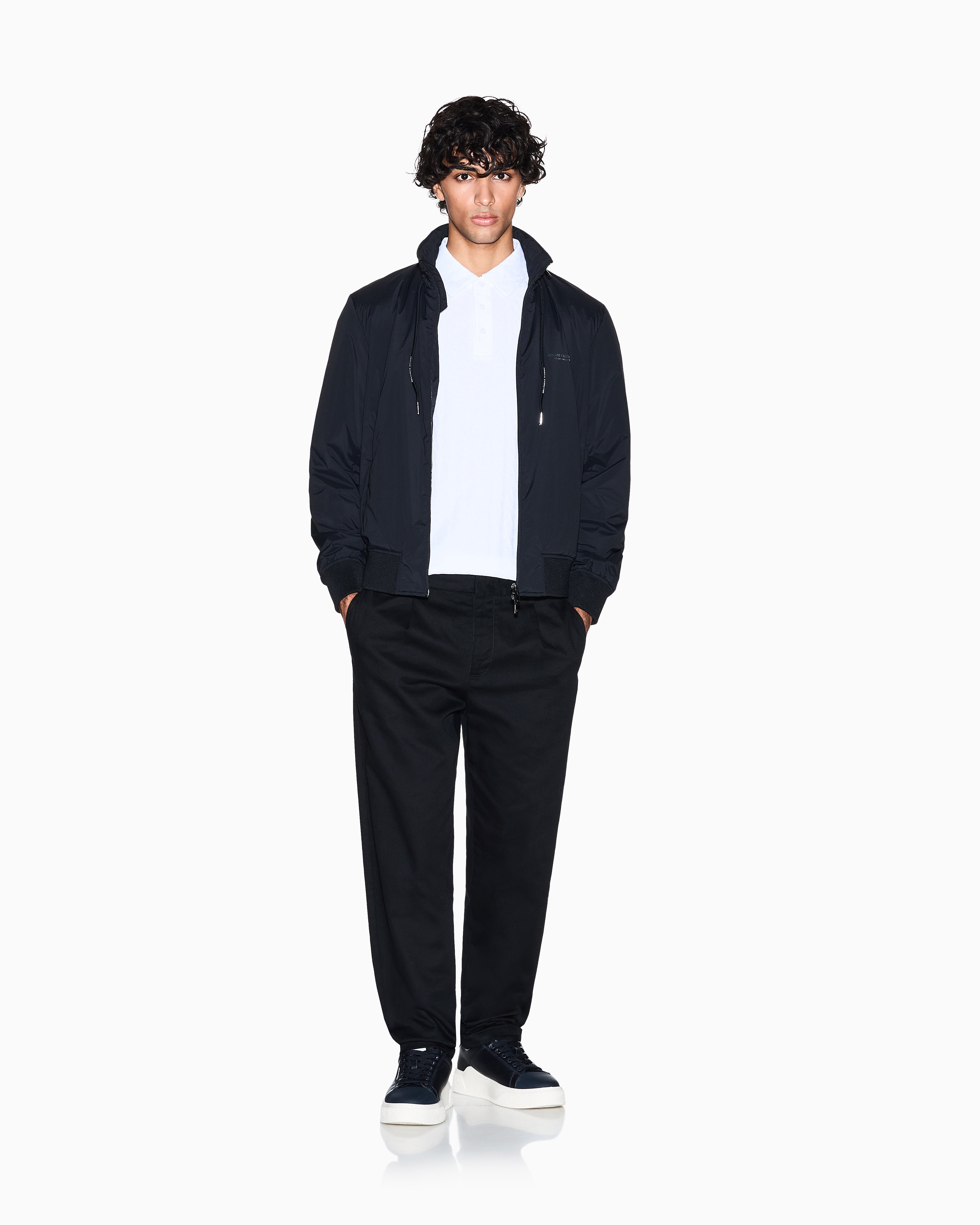 Stretch nylon jacket with zip | Armani Exchange