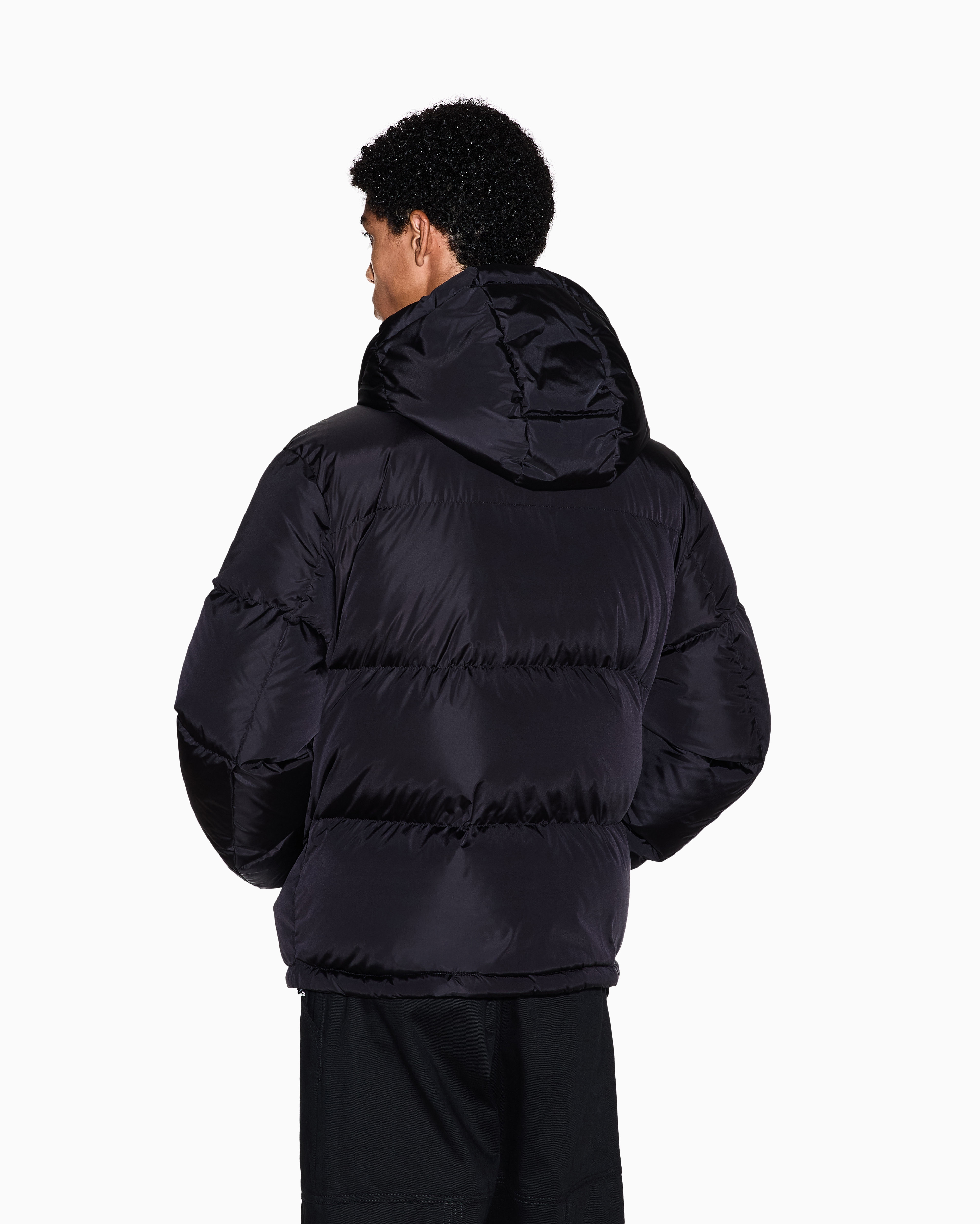 Armani Exchange Padded Jacket In Black