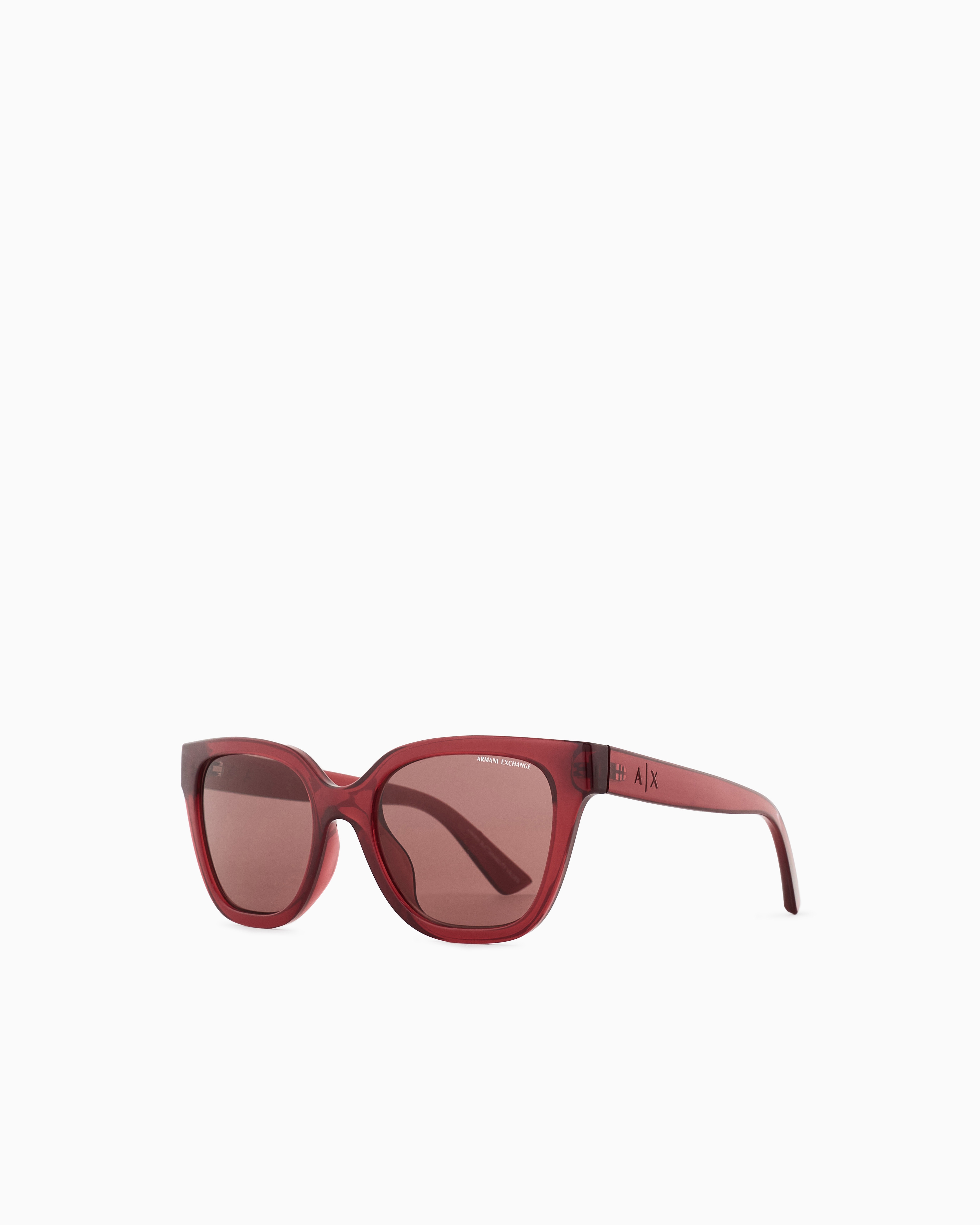 Armani Exchange Women's Red Cat Eye Sunglasses