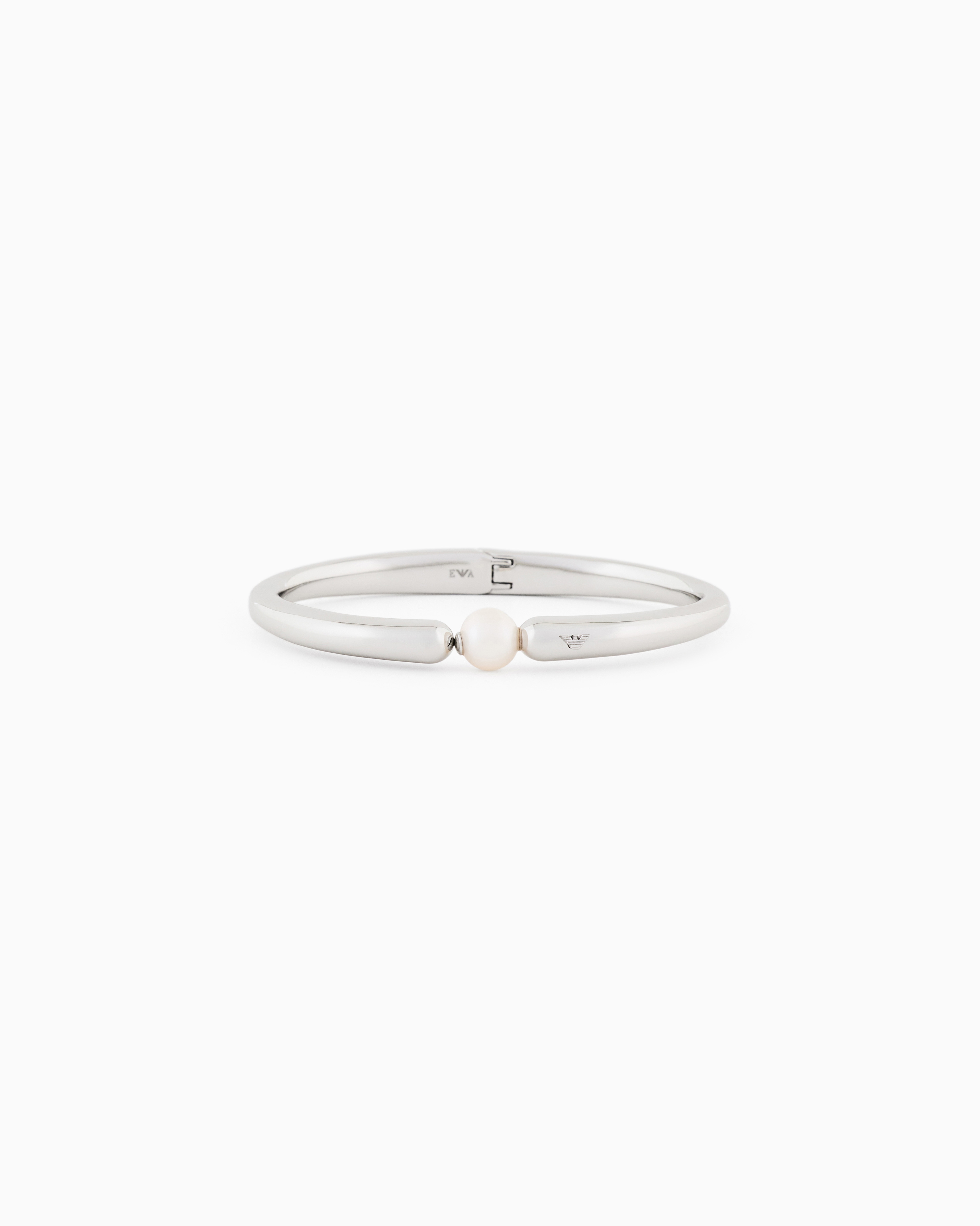 Emporio Armani Multicolored Silver-Tone Brass Bangle Bracelet