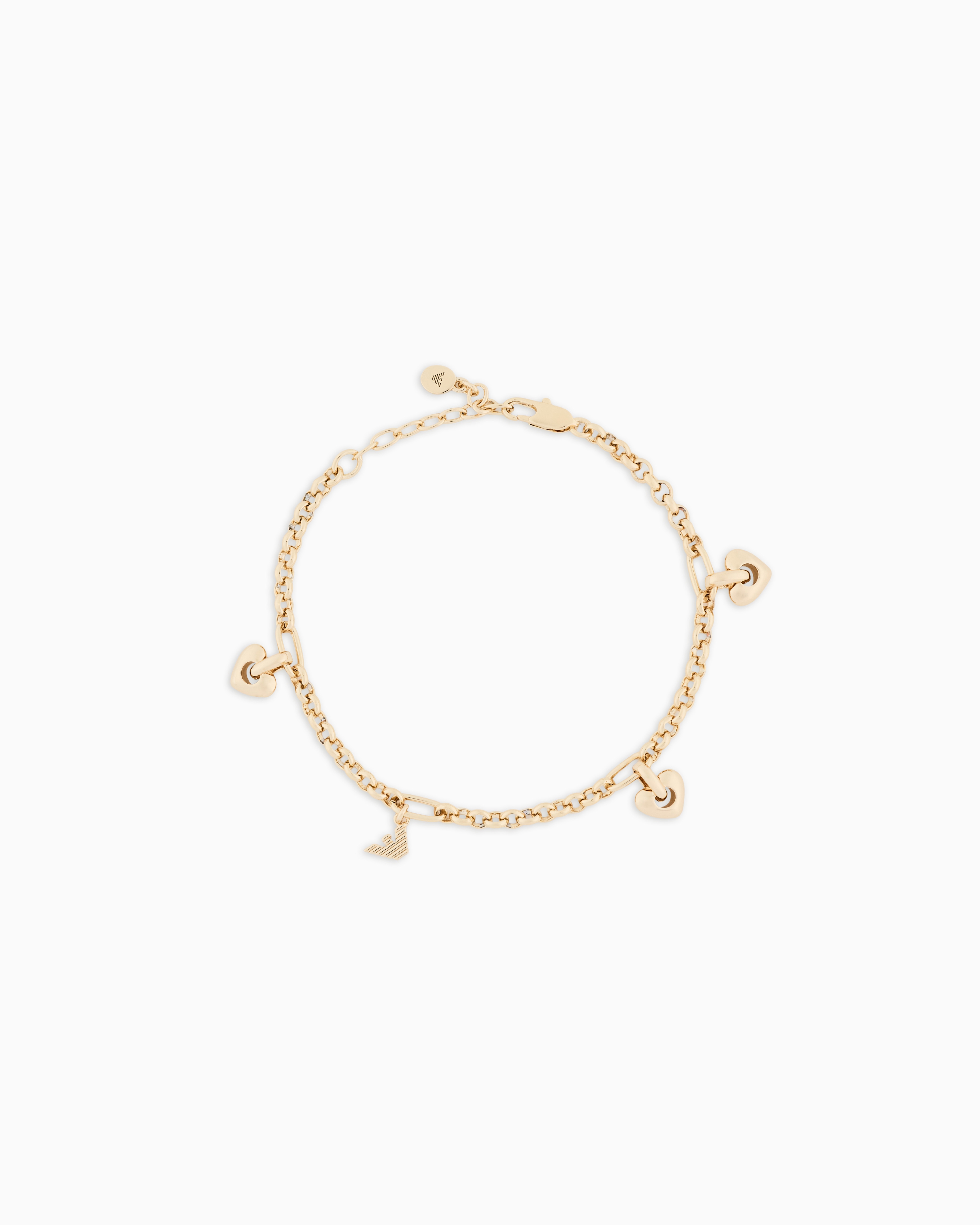 Emporio Armani Multicolored Gold-Tone Brass Station Bracelet