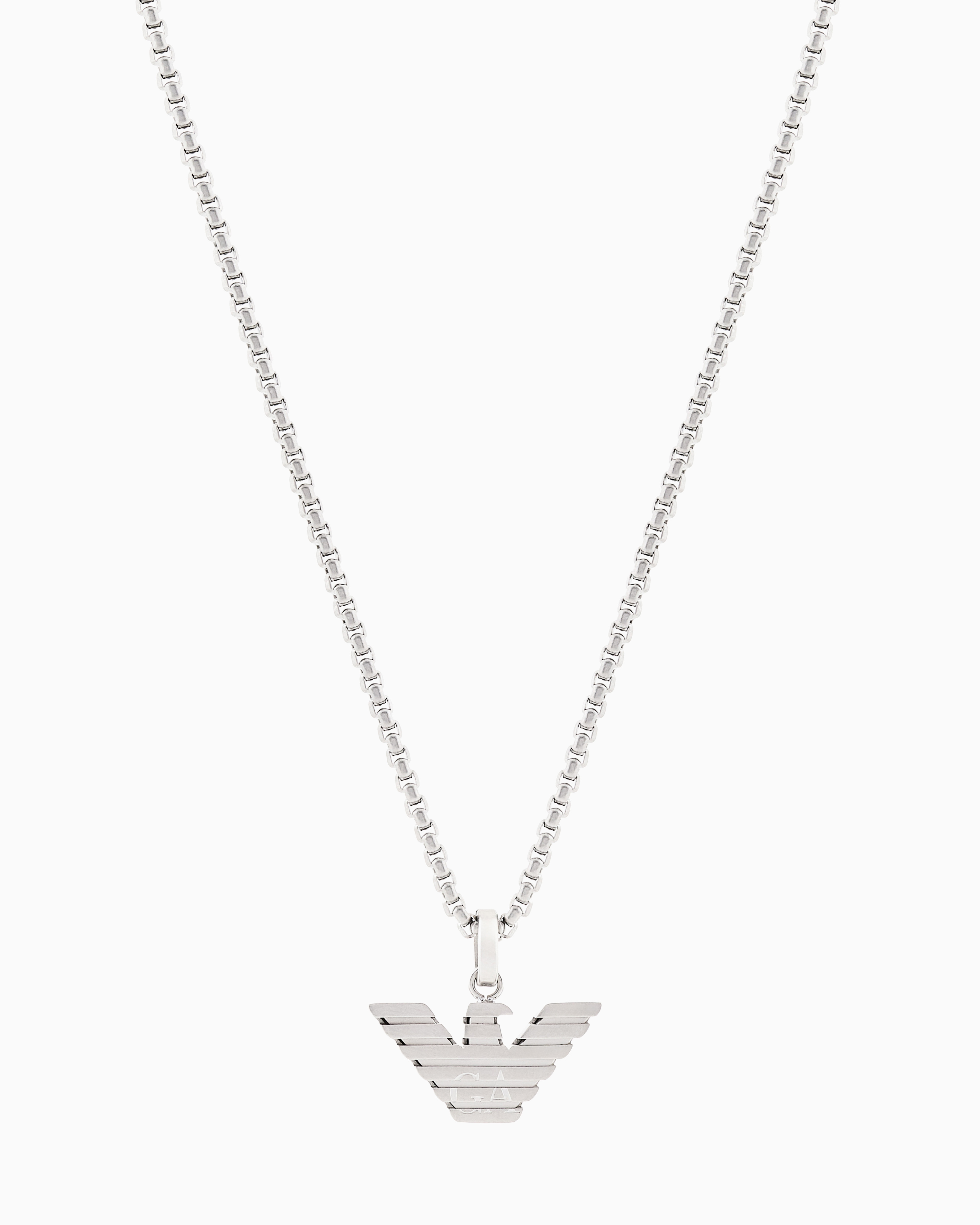 Emporio Armani Multicolored Stainless Steel Pendant Necklace