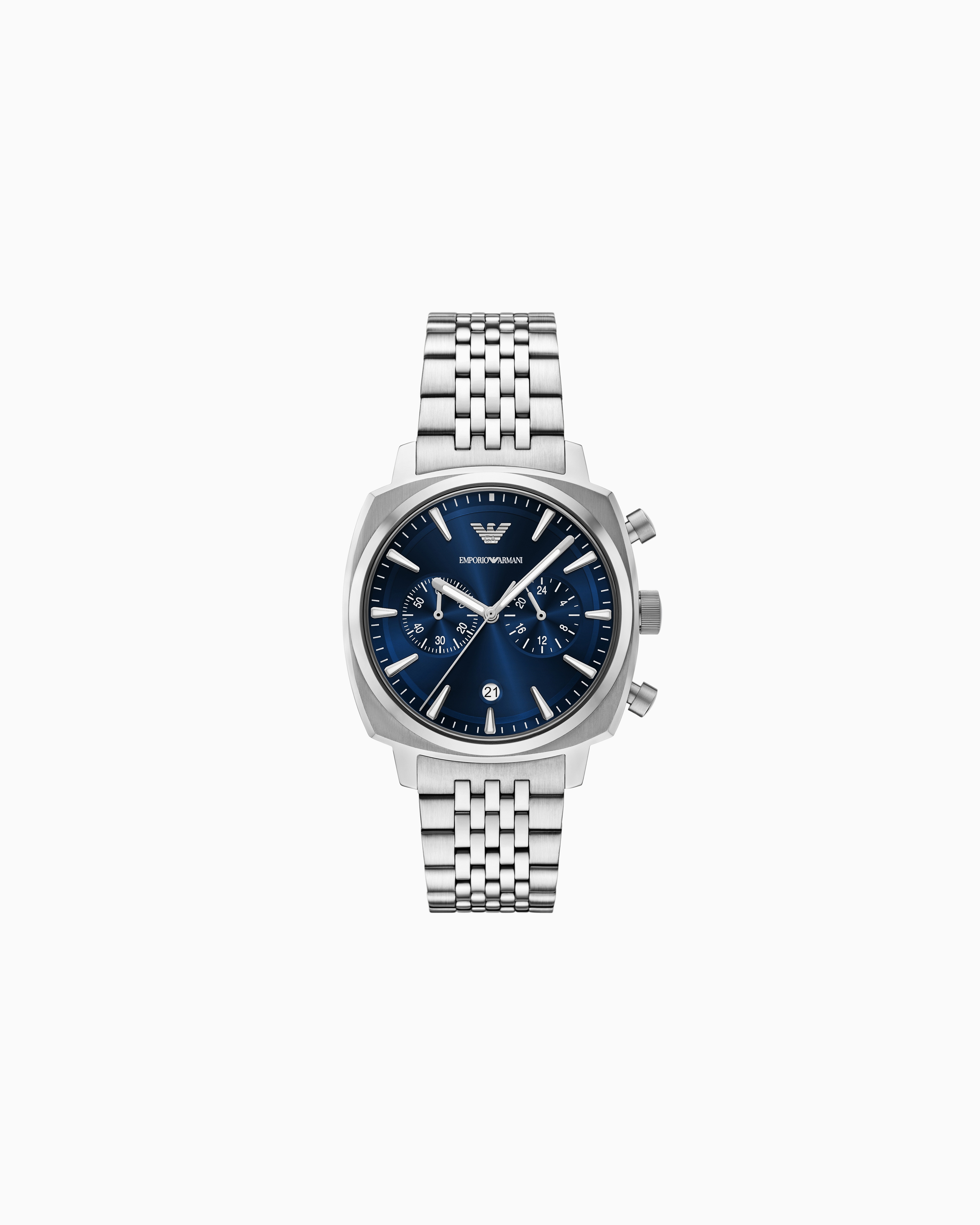 Emporio Armani Multicolored Chronograph Stainless Steel Watch