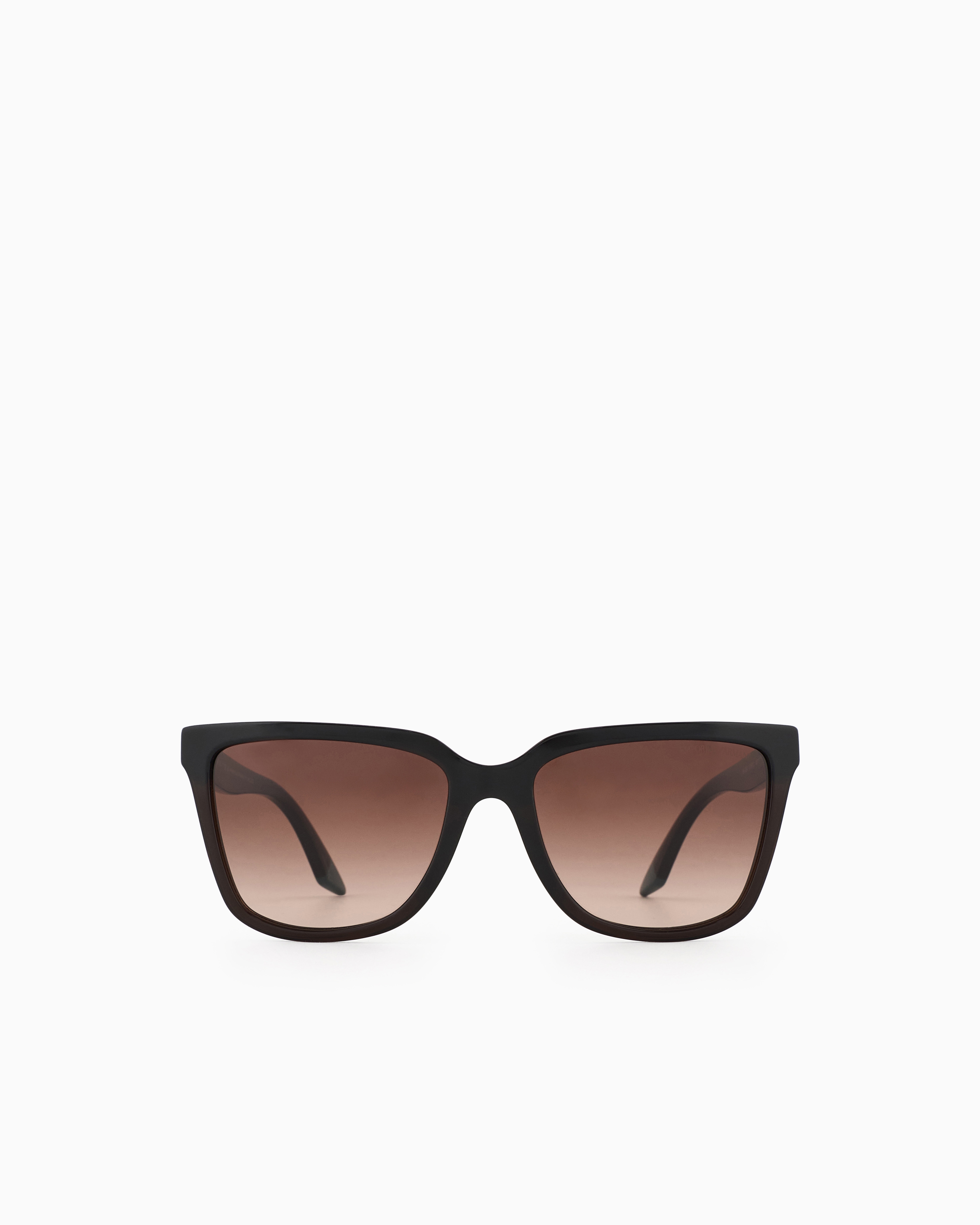Emporio Armani Women's Brown ’S Irregular-Shaped Sunglasses