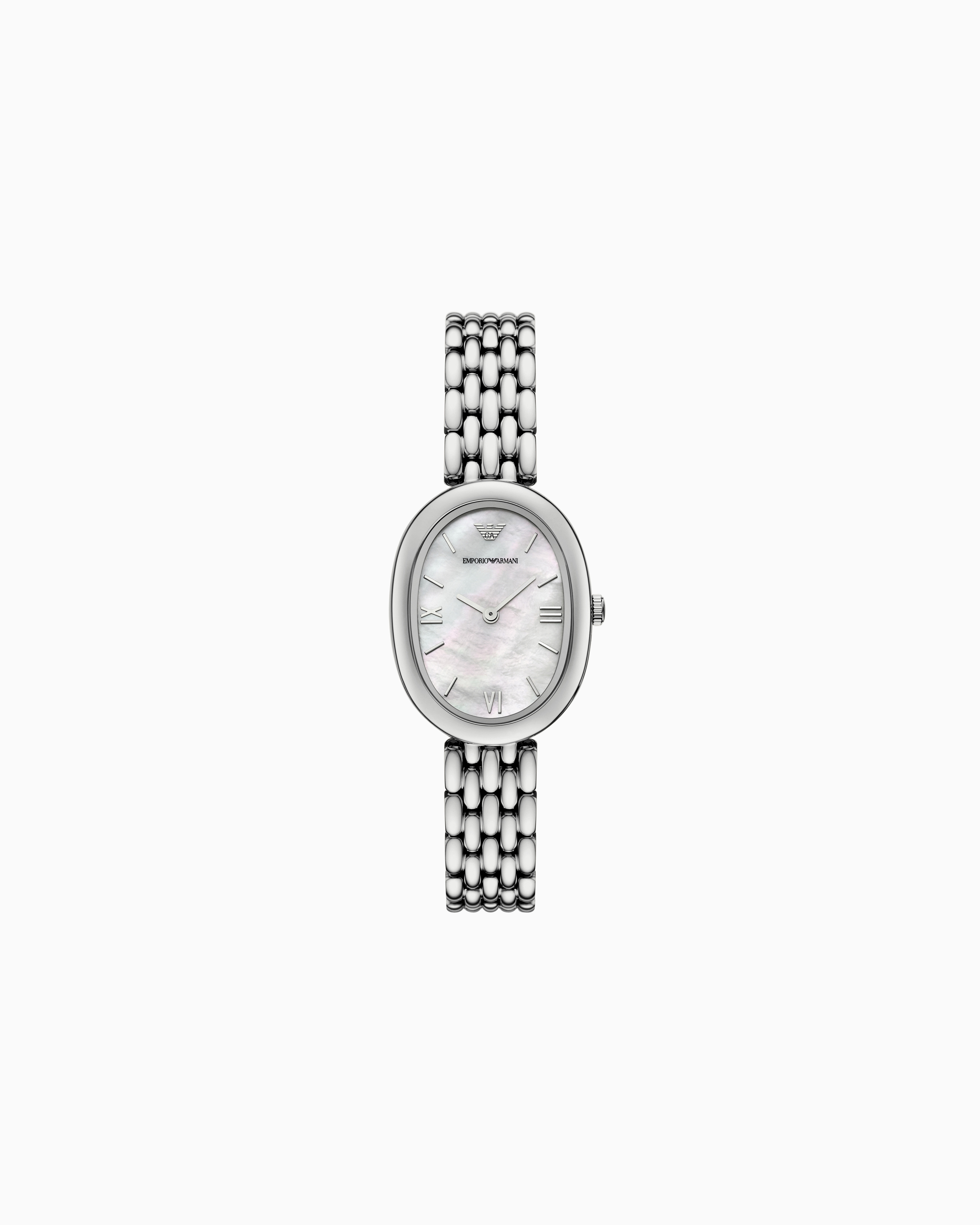 Emporio Armani Multicolored Two-Hand Stainless Steel Watch